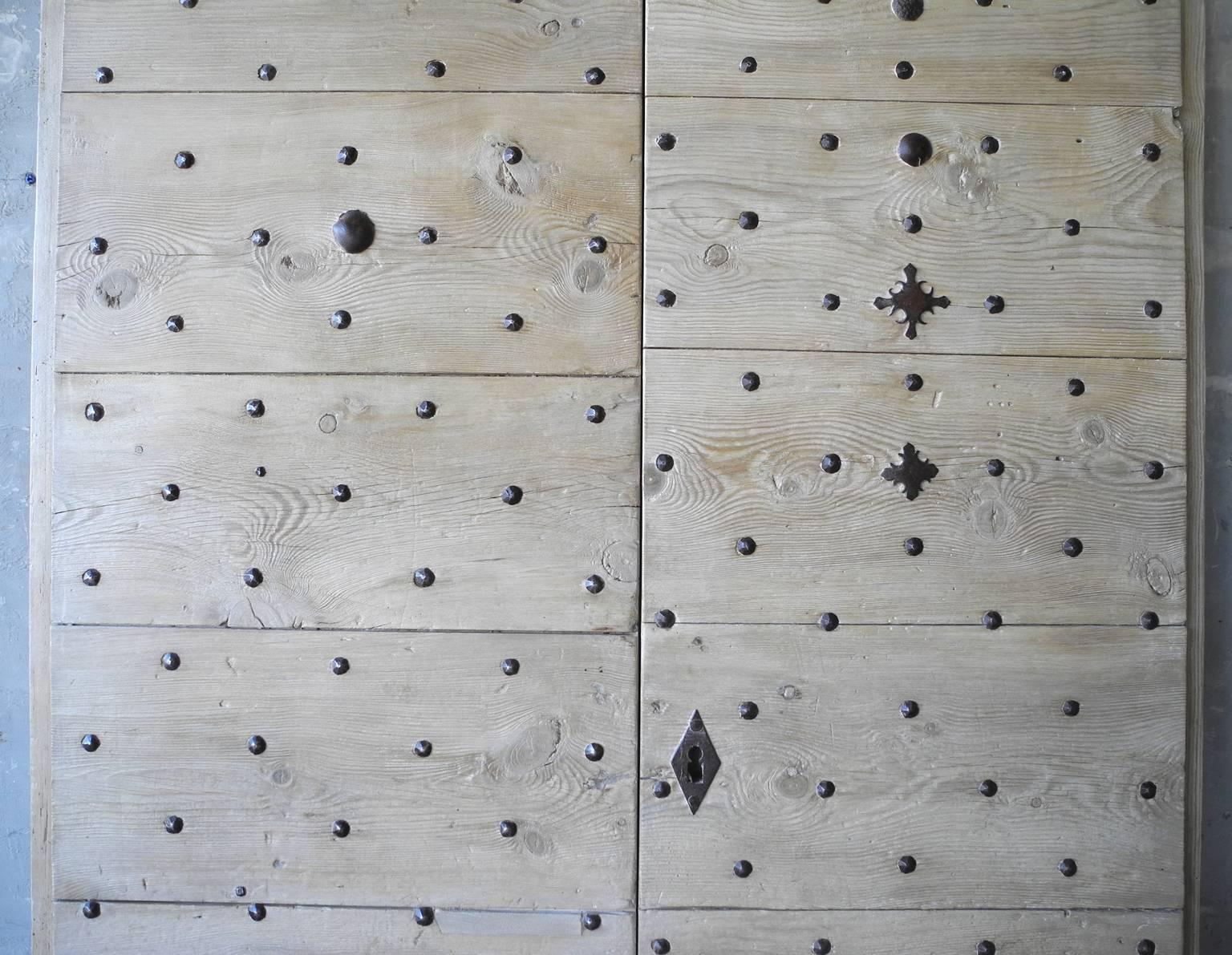 Antique 18th Century Nailhead Doors from a 