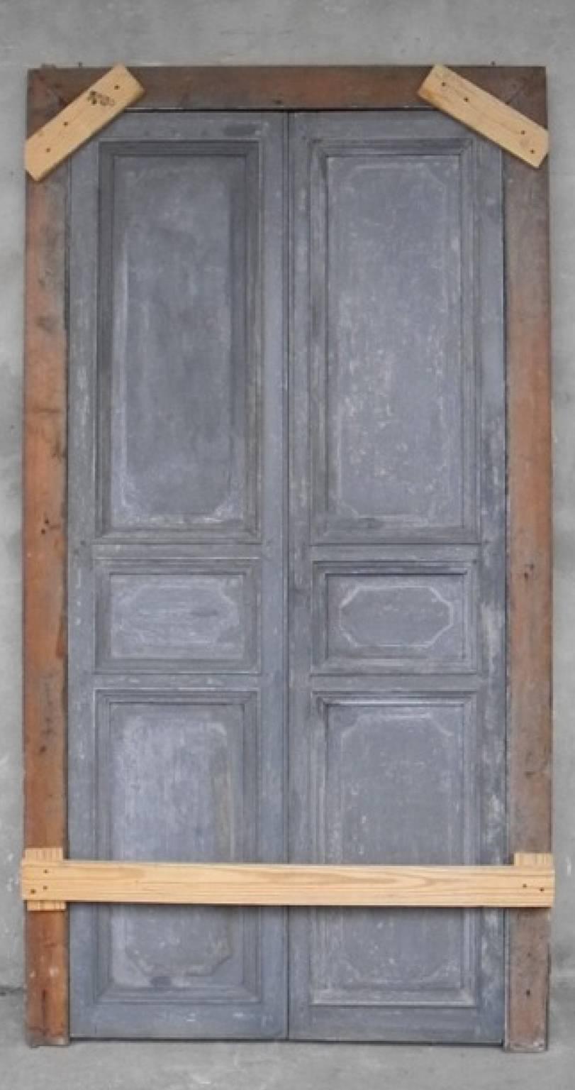 Pair of 18th century communication doors from a Bastide outside of Pezenas, France.