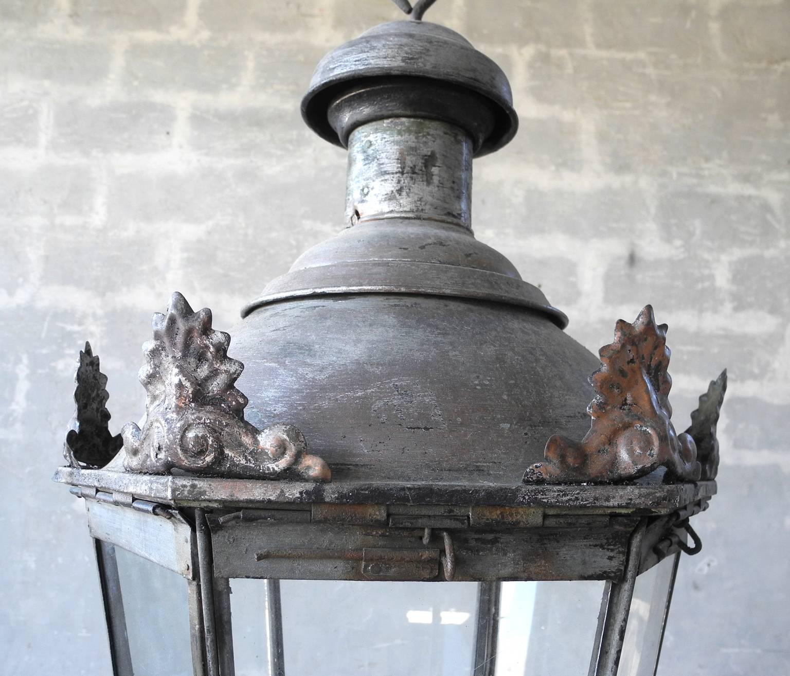 Large 19th century French lantern.