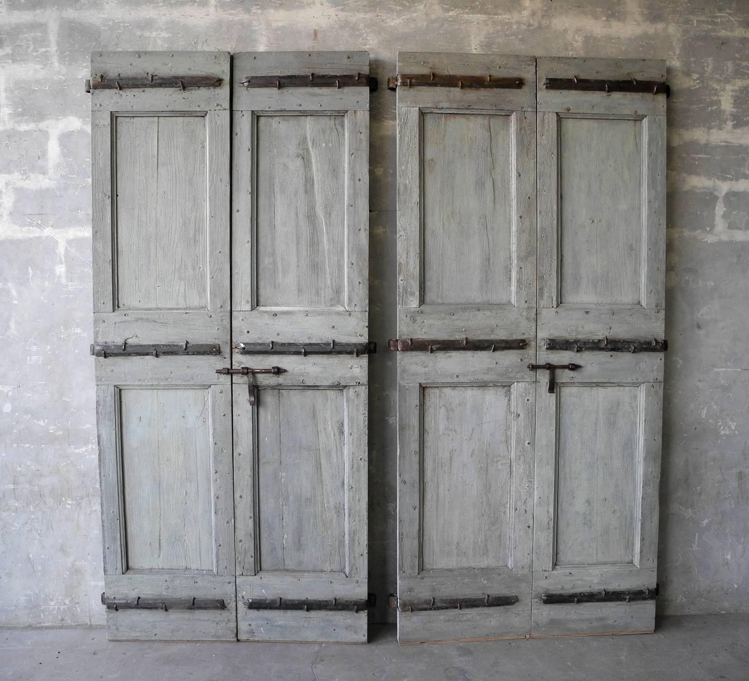 French Two Pairs of Antique Shutters