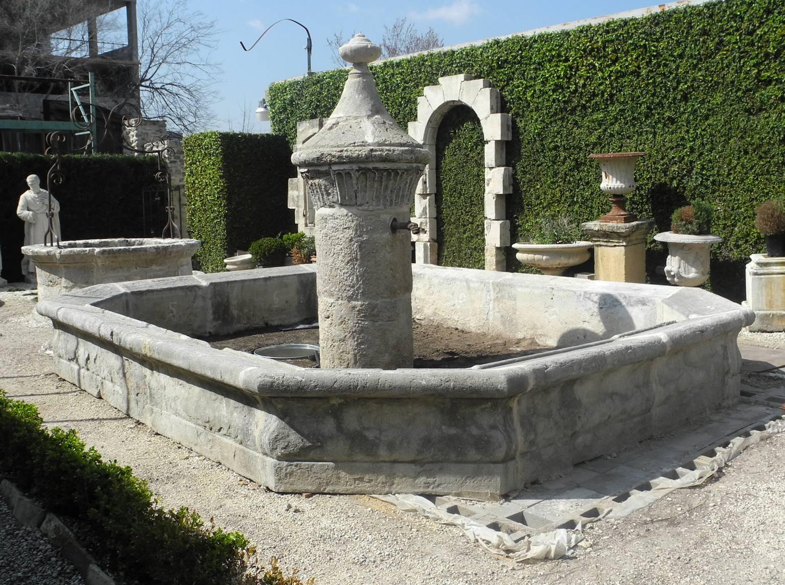 18th century village fountain from Taulignan, France.