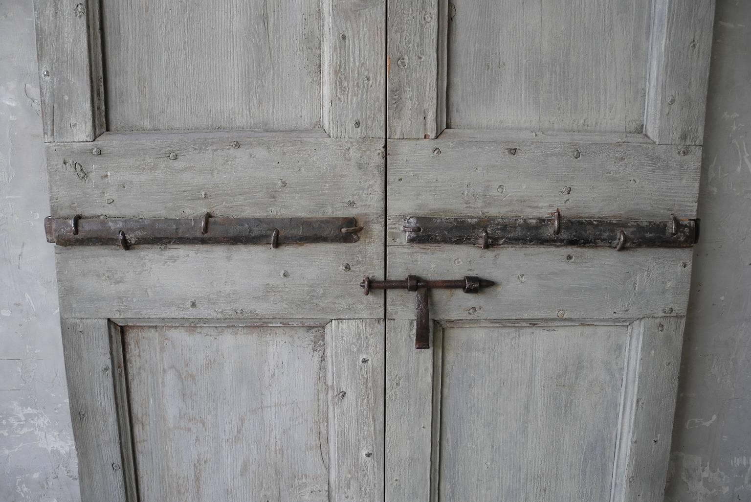 Pair of 18th Century Shutters from a Chateau in Beaucaire, France In Good Condition In Houston, TX