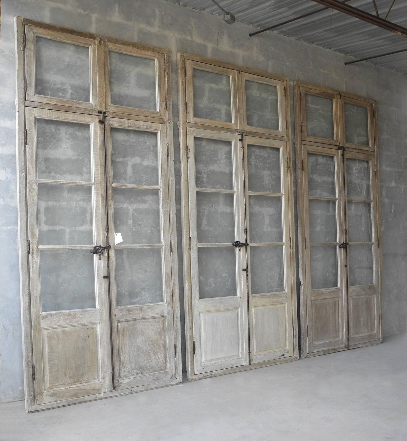 Antique, Reclaimed Large Wooden Windows from Sisteron with ...