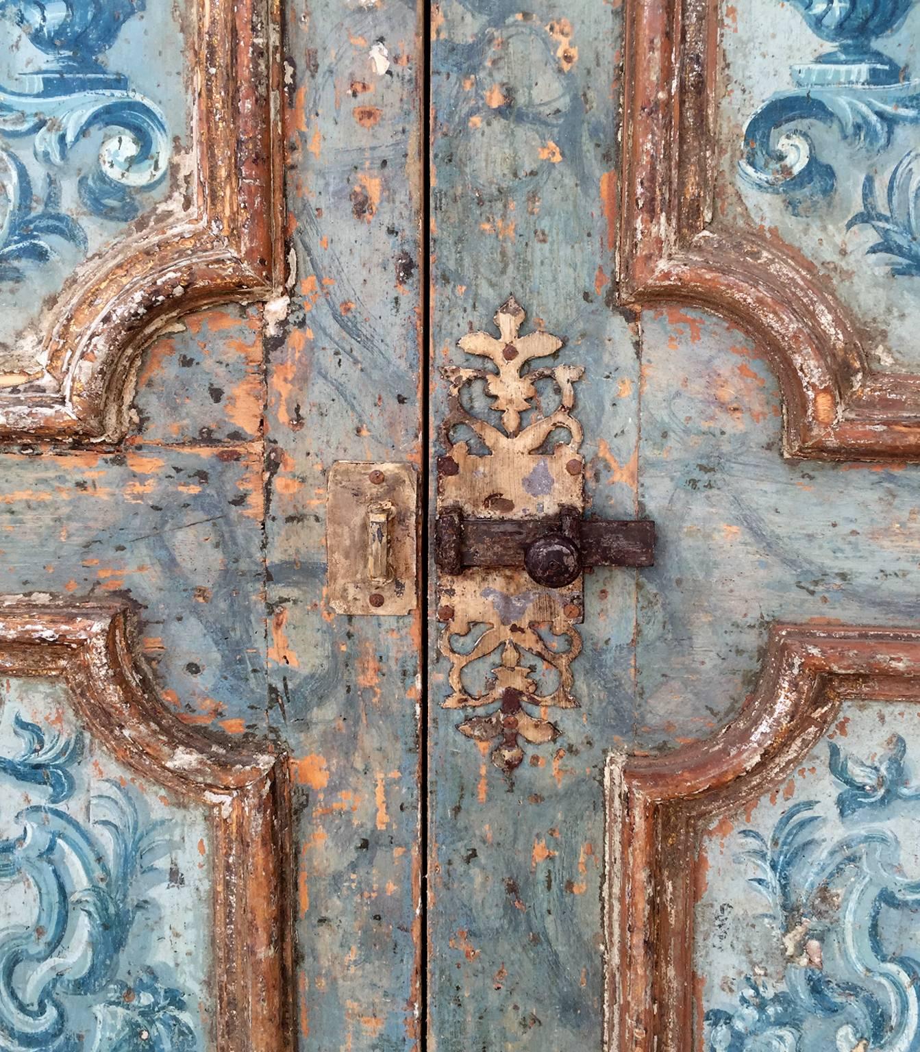 antique painted doors