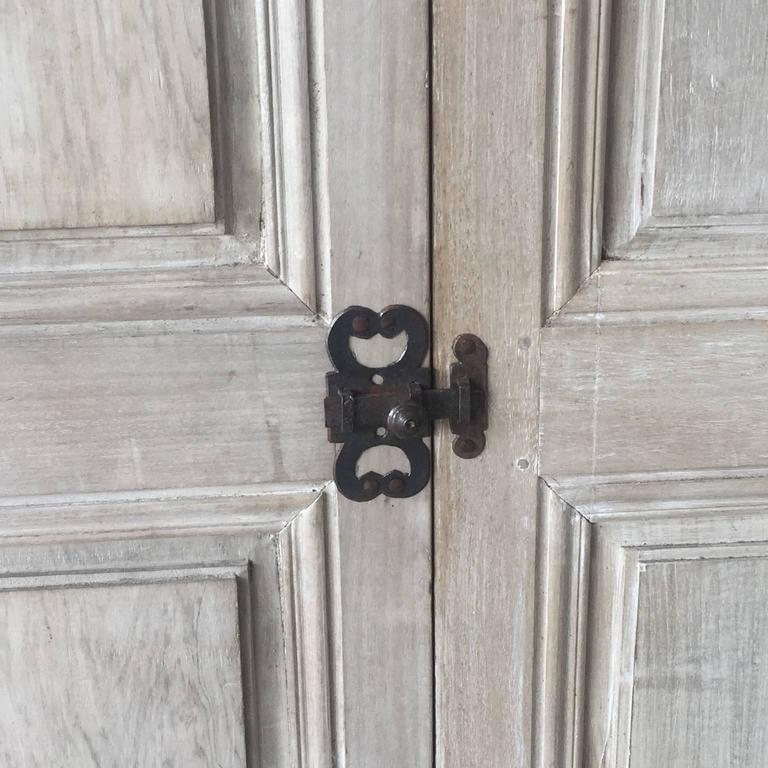 Two Pairs Of Matching Antique Cabinet Doors With Reclaimed Hardware