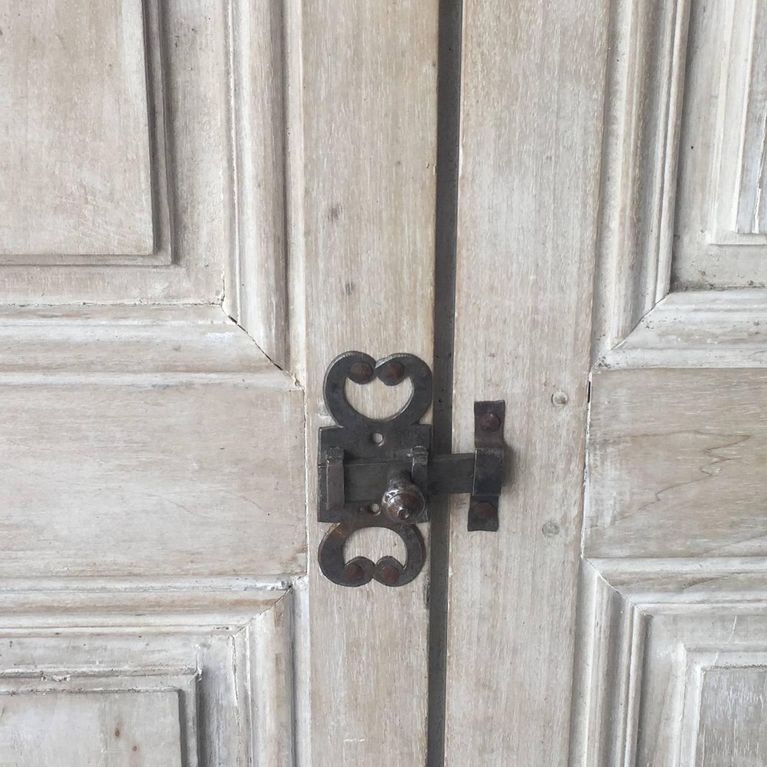 Two Pairs of Matching Antique Doors with Reclaimed Hardware For