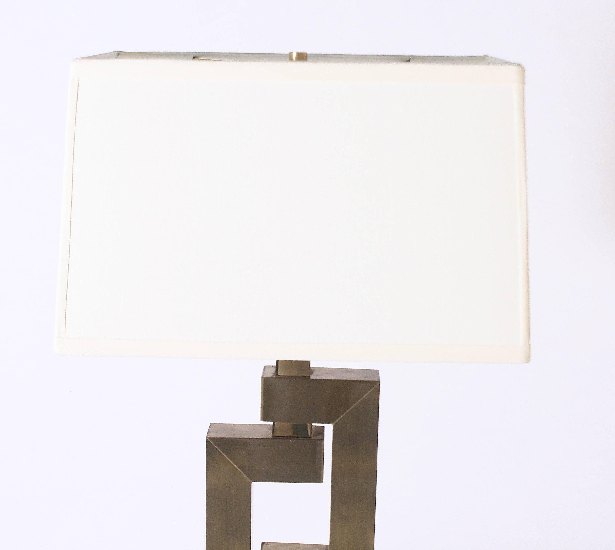 Late 20th Century French Brass Table Lamp, circa 1970
