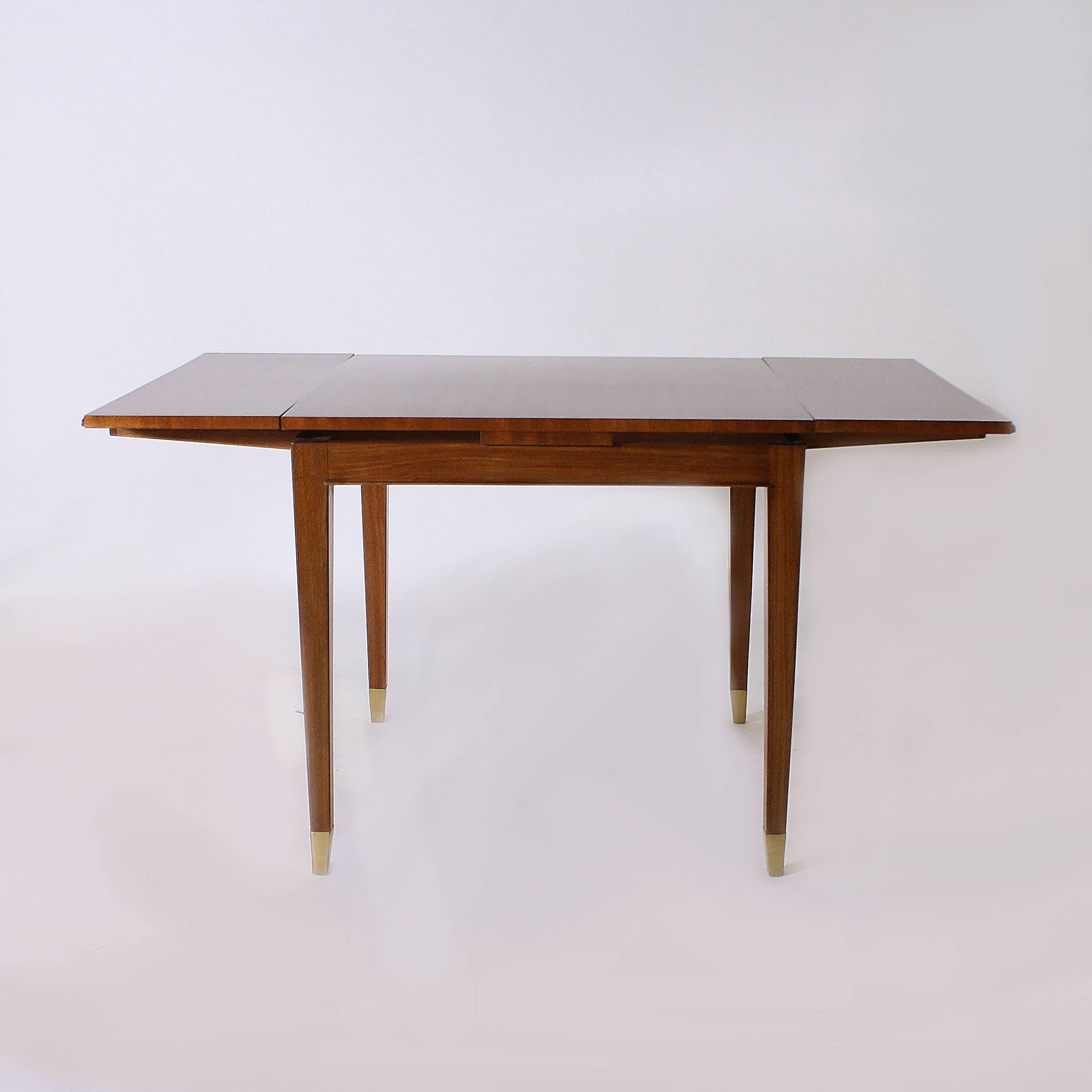 Mid-20th Century French Game Table in Merisier with Two Leaves, circa 1940