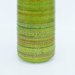Large Green Italian Ceramic Vase in the Style of Raymor, circa 1960