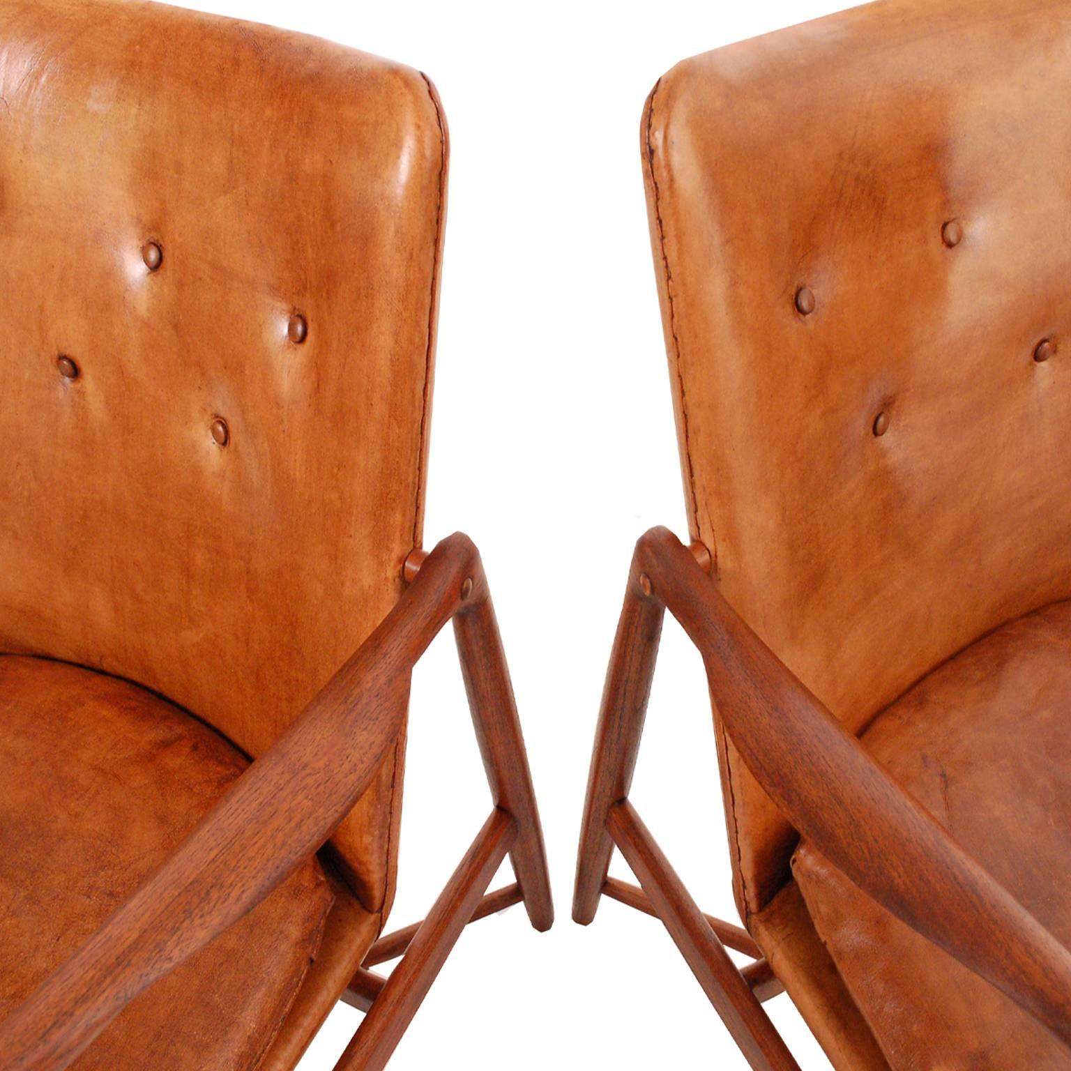 Pair of Finn Juhl Chairs for Bovirke, 1946 1