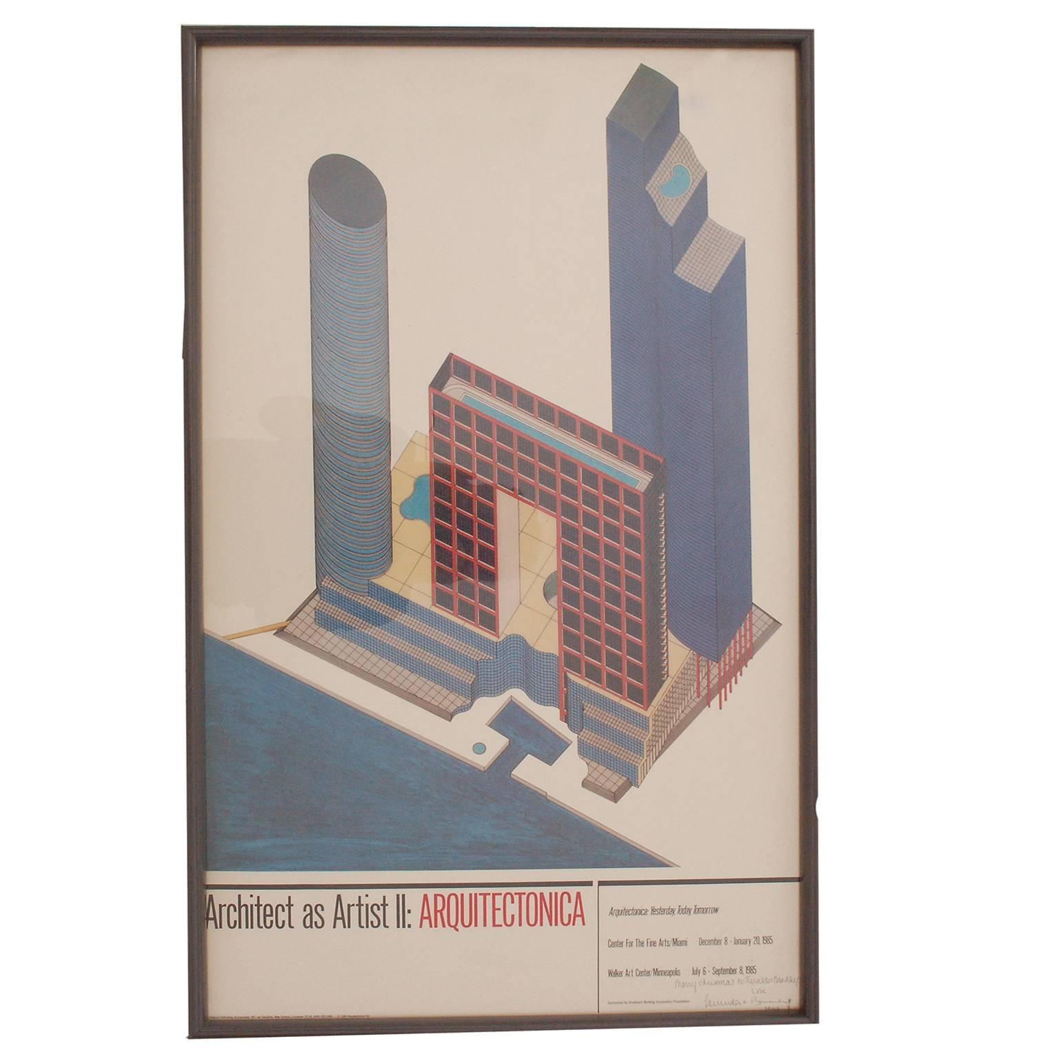 Arquitectonica Poster, 1984 For Sale