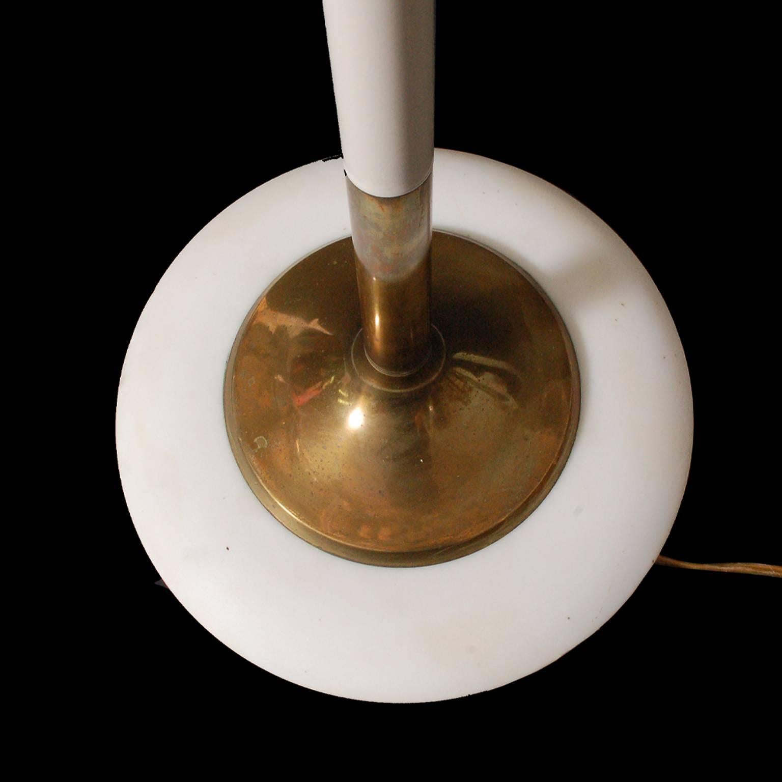 Rare lampadaire Gino Sarfatti modèle n° 1035, 1948 Bon état à Hudson, NY