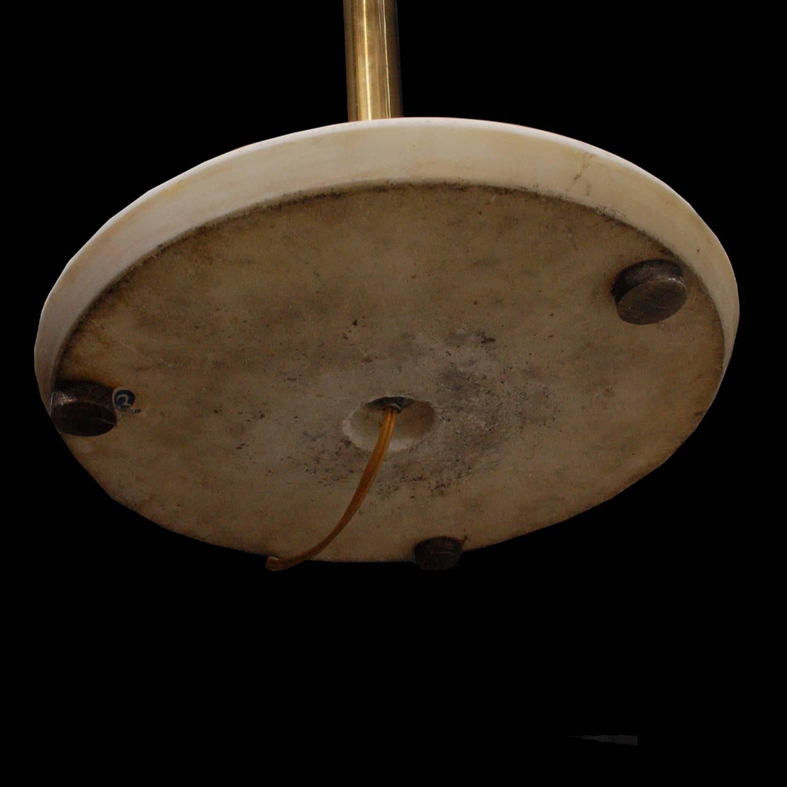 Milieu du XXe siècle Rare lampadaire Gino Sarfatti modèle n° 1035, 1948
