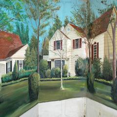 Original Saturday Night Live 'Suburban House' Set Backdrop