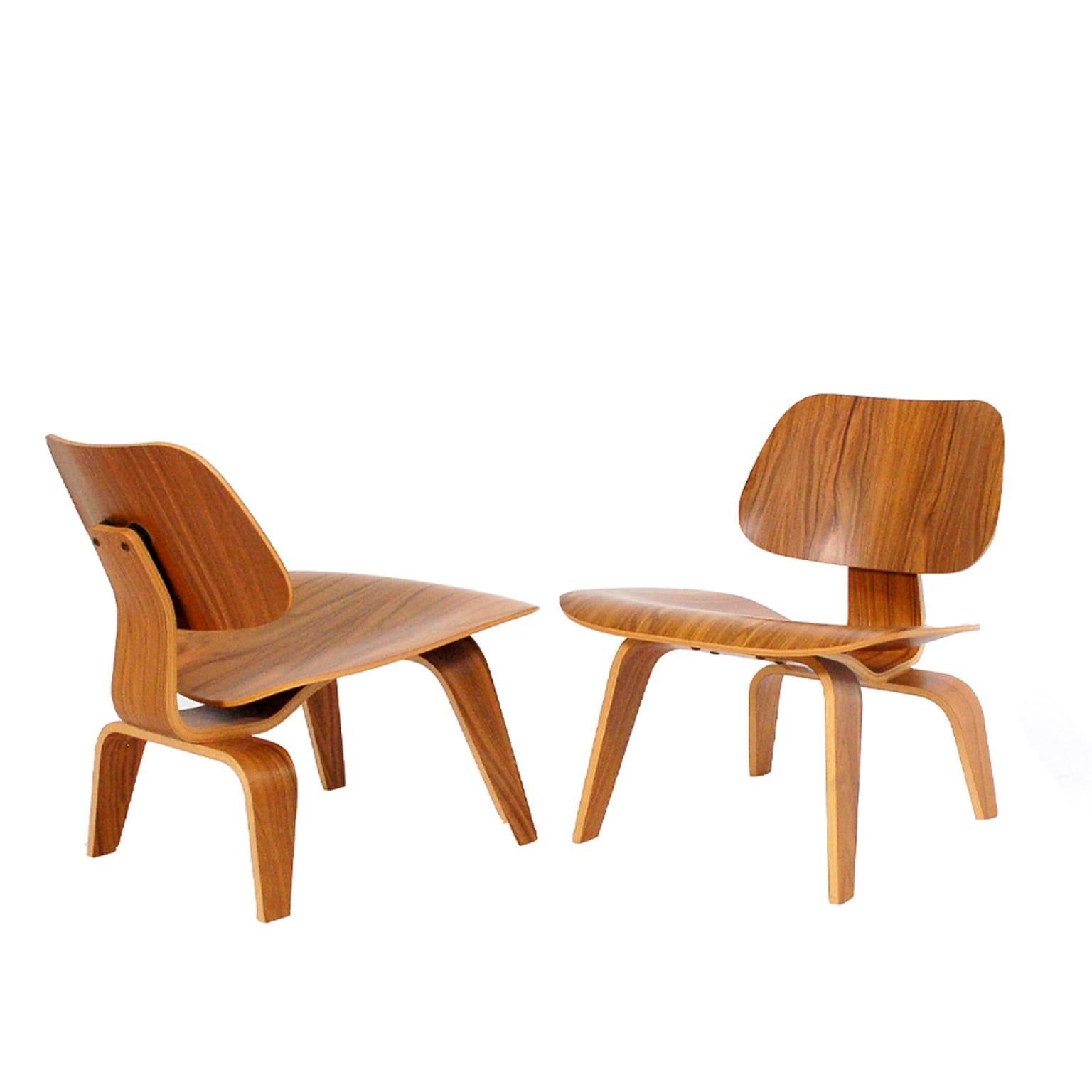 This pair of LCWs are Santos Palisander, special edition 2007. Made by Herman Miller.
Sold individually, price is for one.