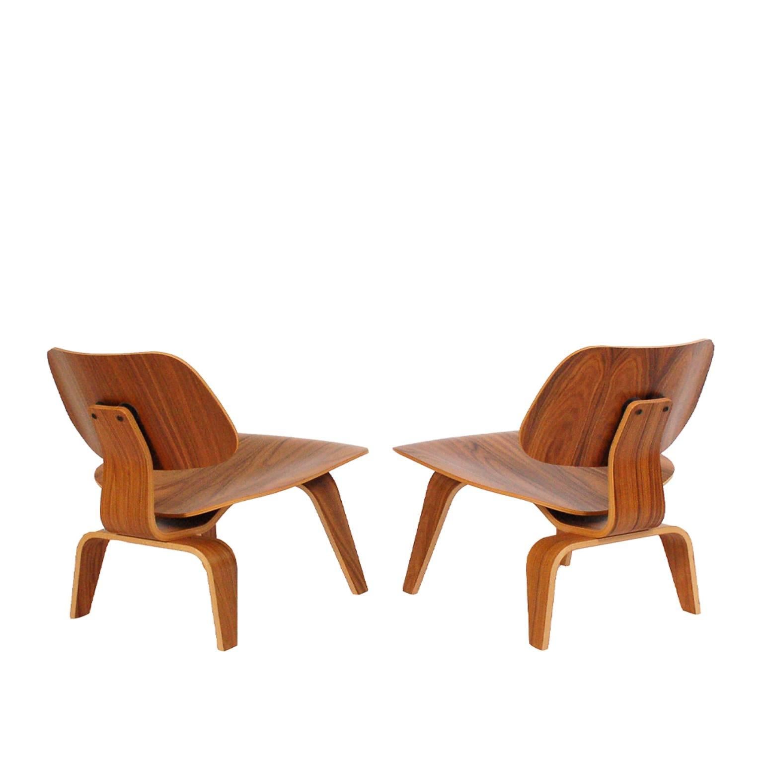 Mid-Century Modern Two LCW Lounge Chairs by Charles Eames