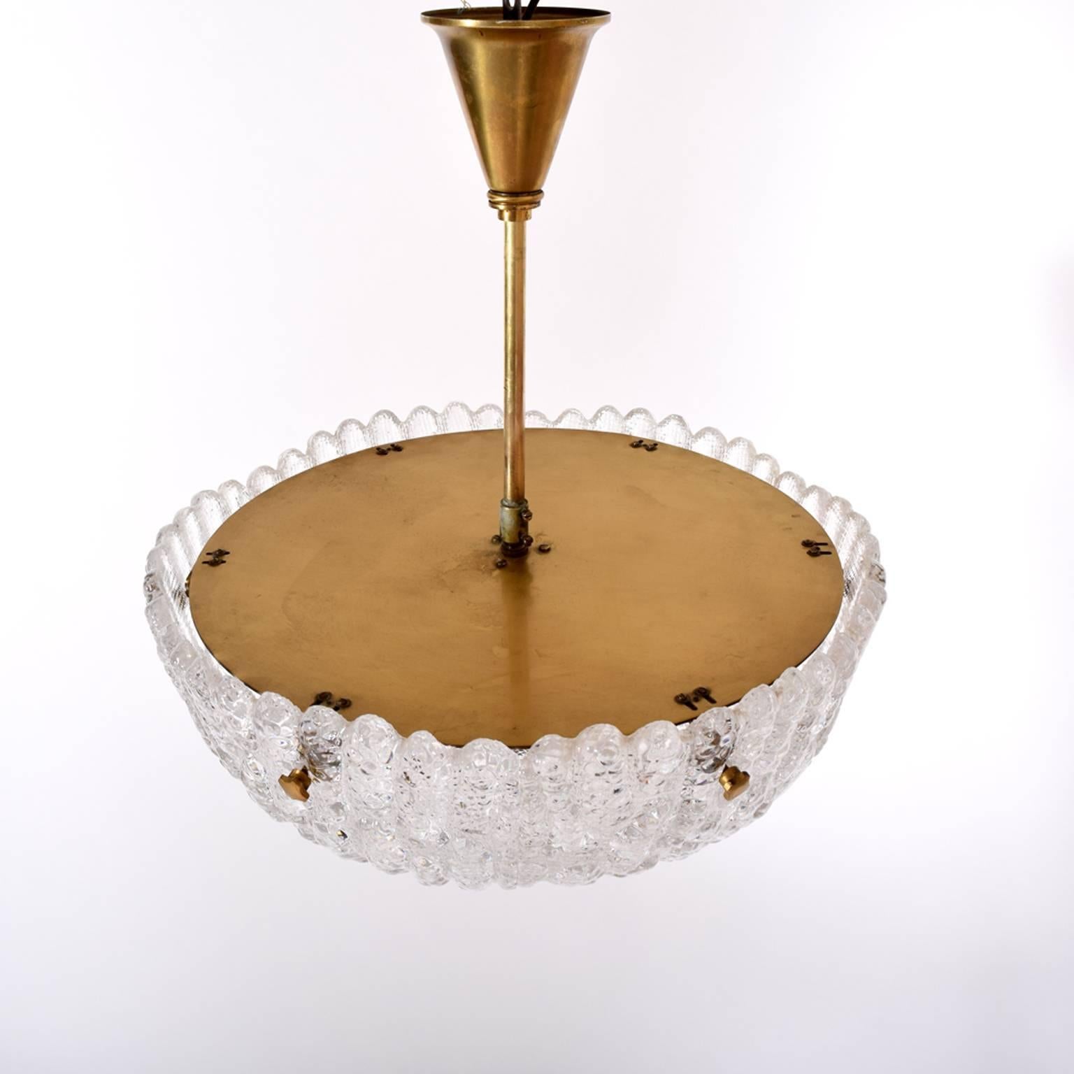 Scandinavian Modern Six-Panel Pendant Lamp by Carl Fagerlund for Orrefors