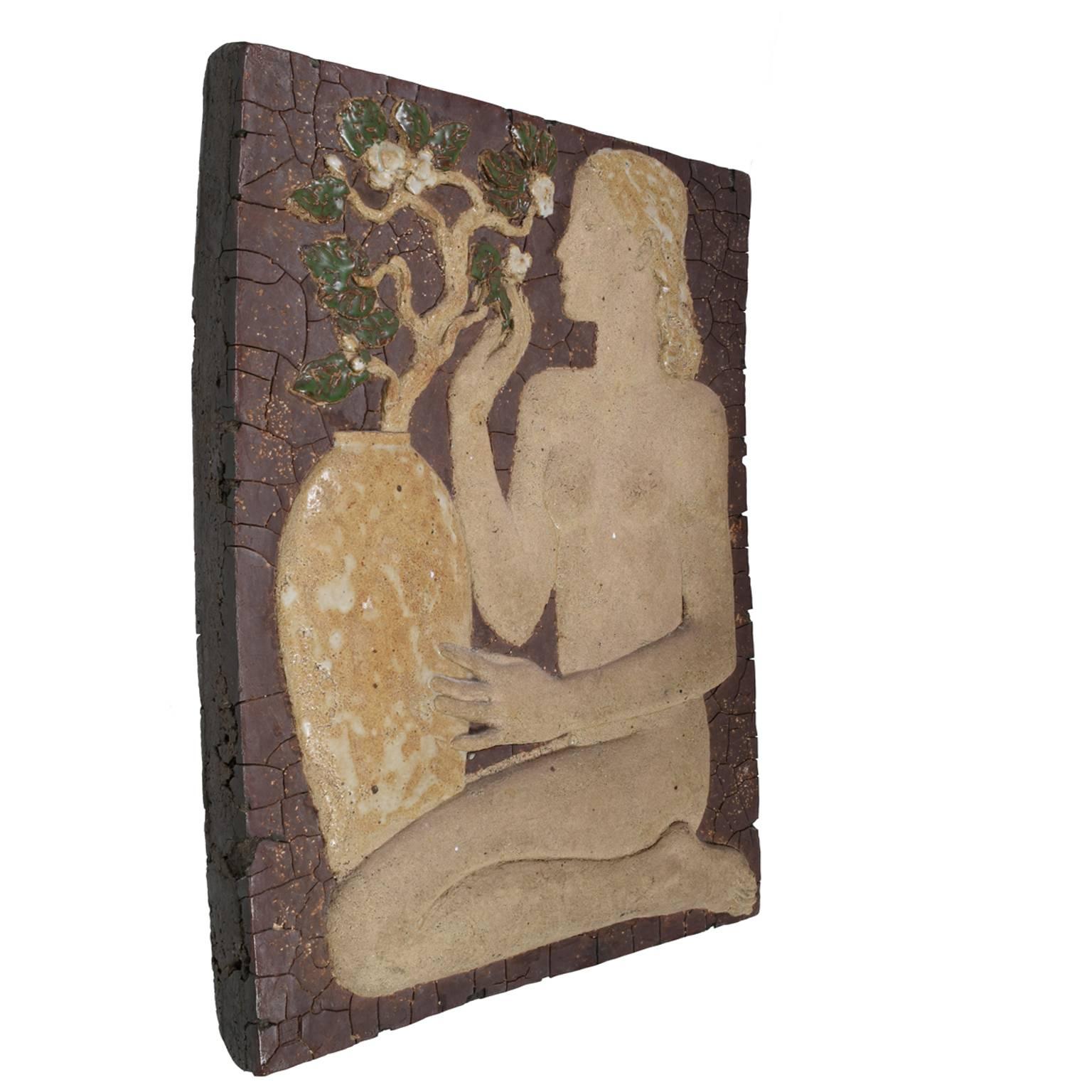 Scandinavian Modern Early Wall Relief by Michael Schilkin for Arabia, 1938 For Sale