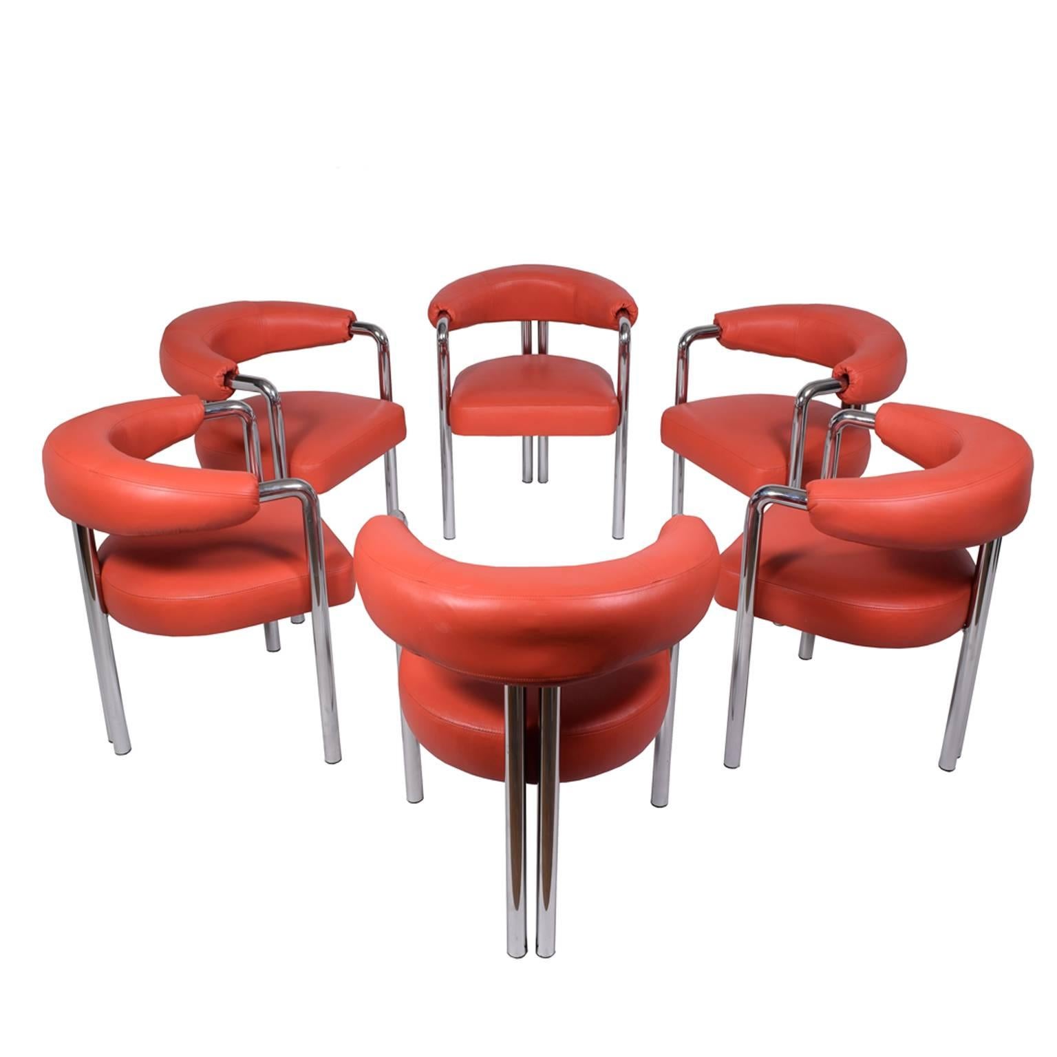 Set of Six Dining Chairs by Desede/Nienkamper Mfg.