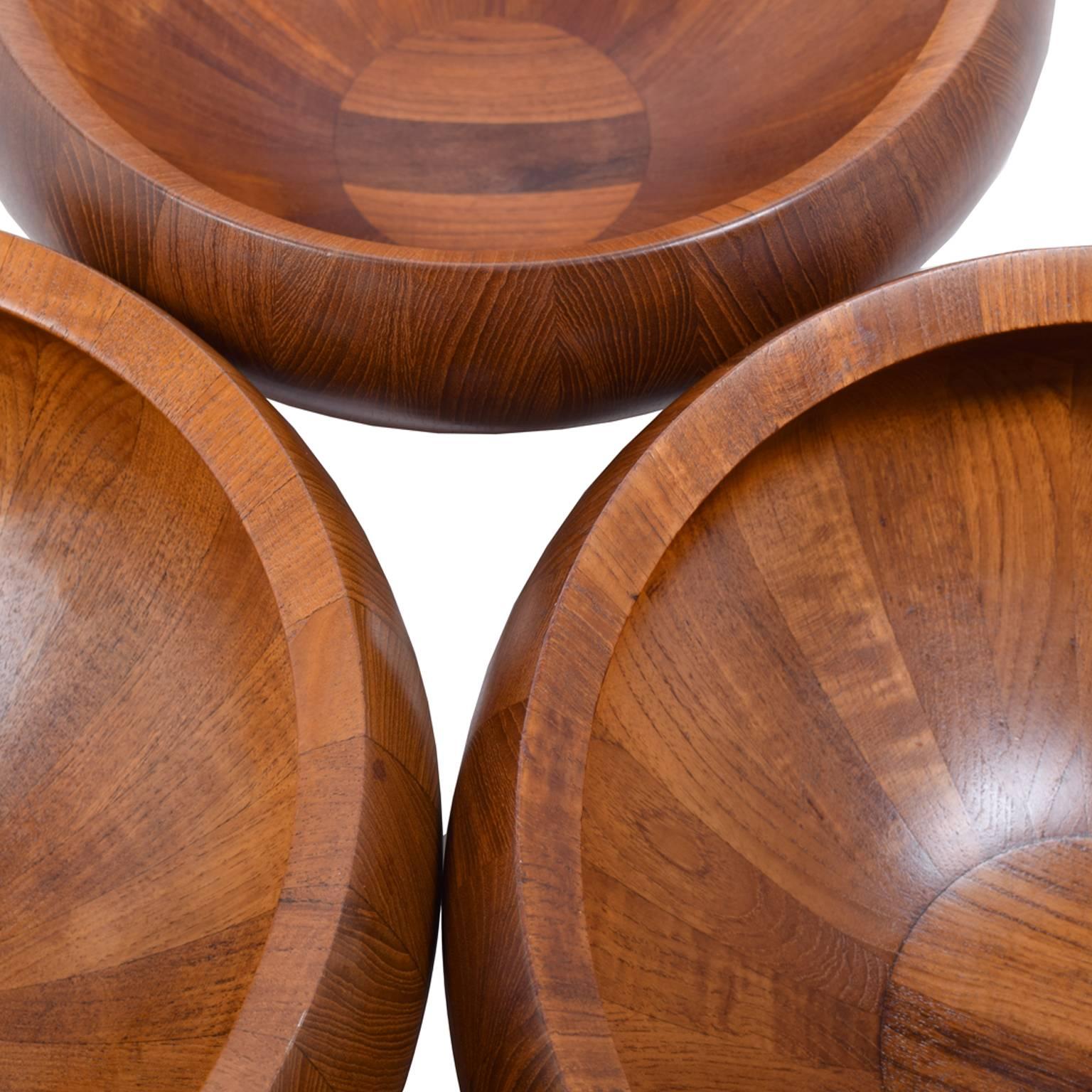 Mid-20th Century Jens H. Quistgaard Large Teak Bowls for Dansk one at NYDC