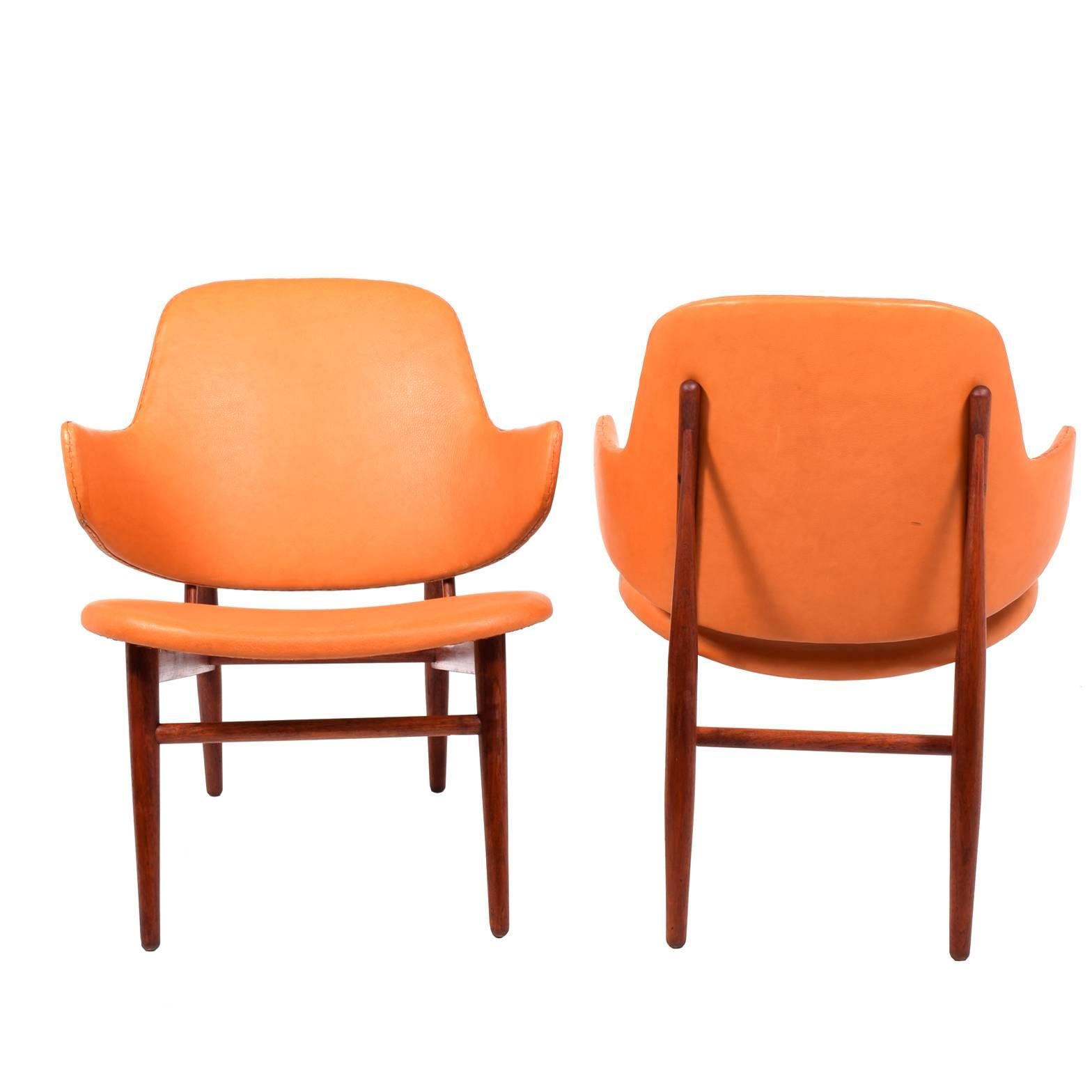 Danish Pair of easy Chairs by Ib Kofod-Larsen for Christensen & Larsen
