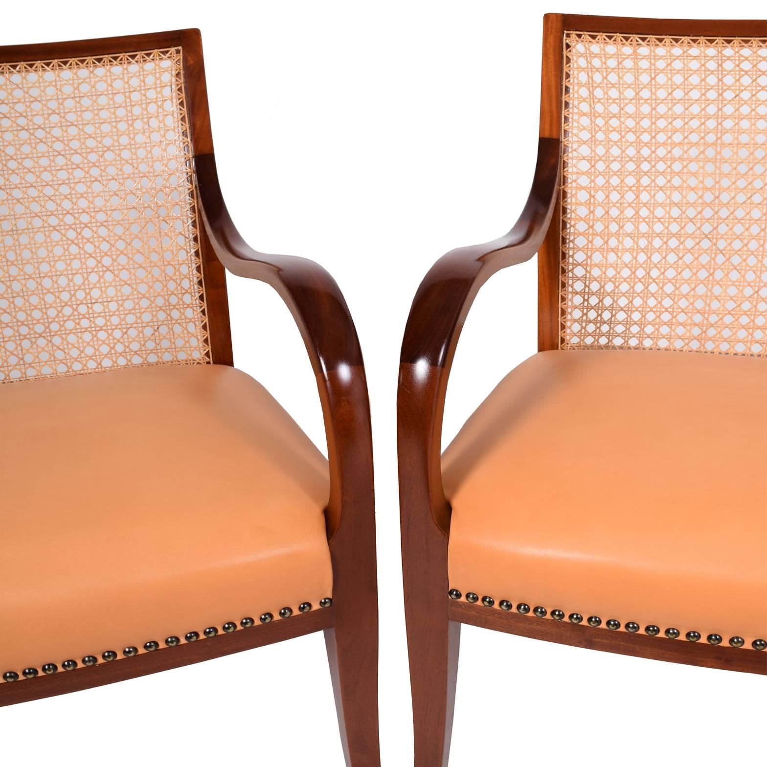 Pair of Armchairs by Frits Henningsen In Excellent Condition In Hudson, NY