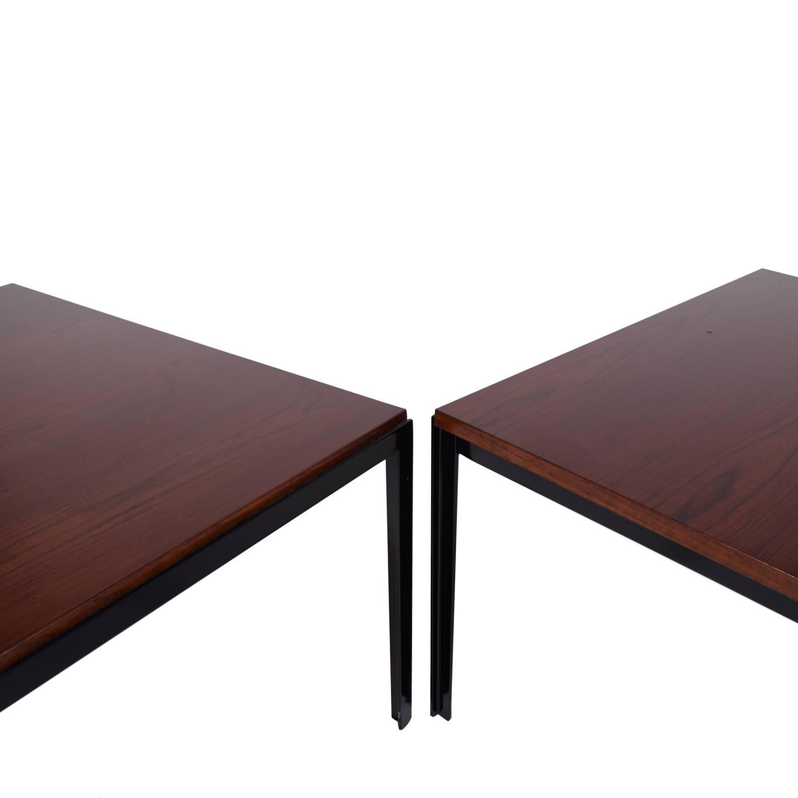 Pair of T-Angle Side Tables by Florence Knoll In Excellent Condition In Hudson, NY