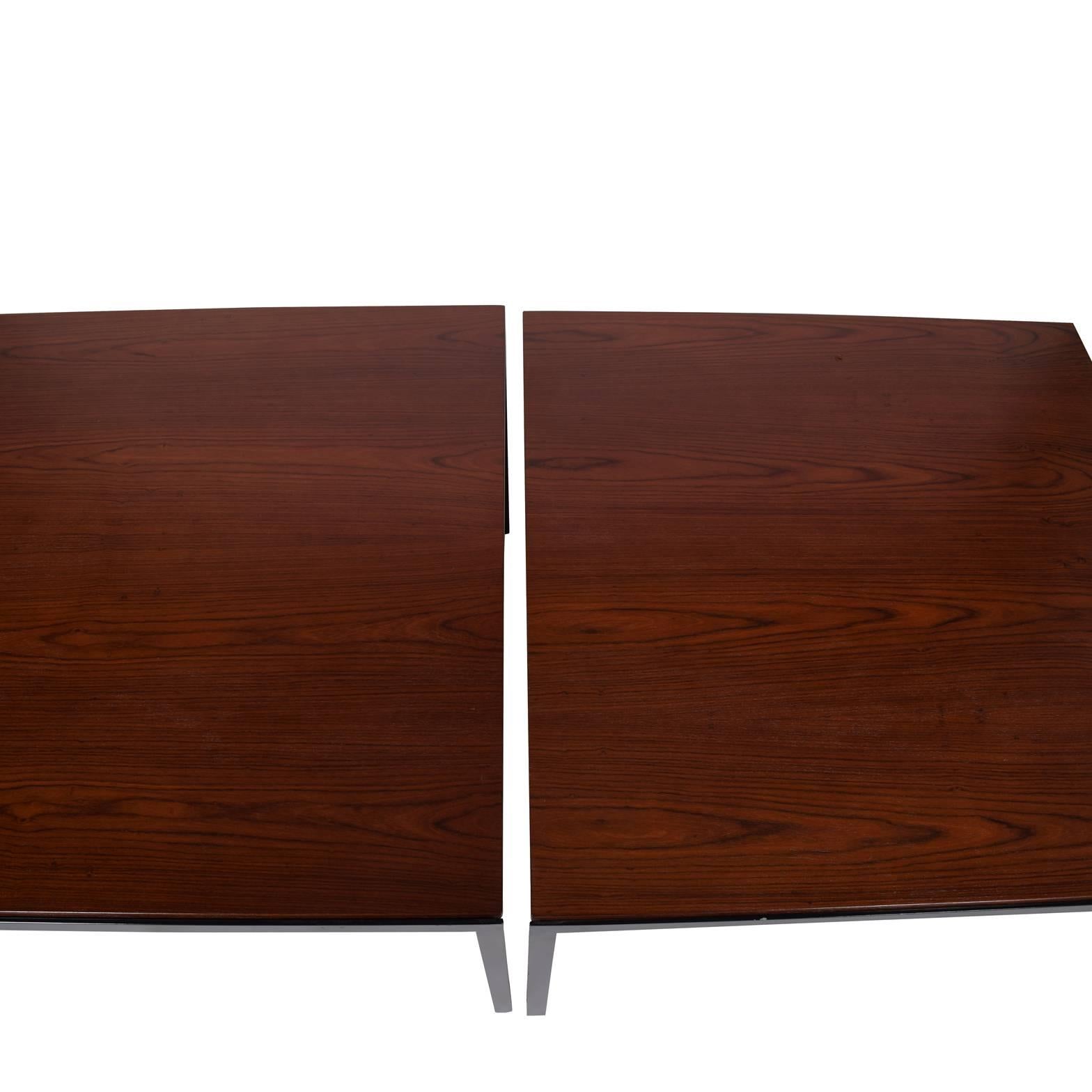 Mid-Century Modern Pair of T-Angle Side Tables by Florence Knoll