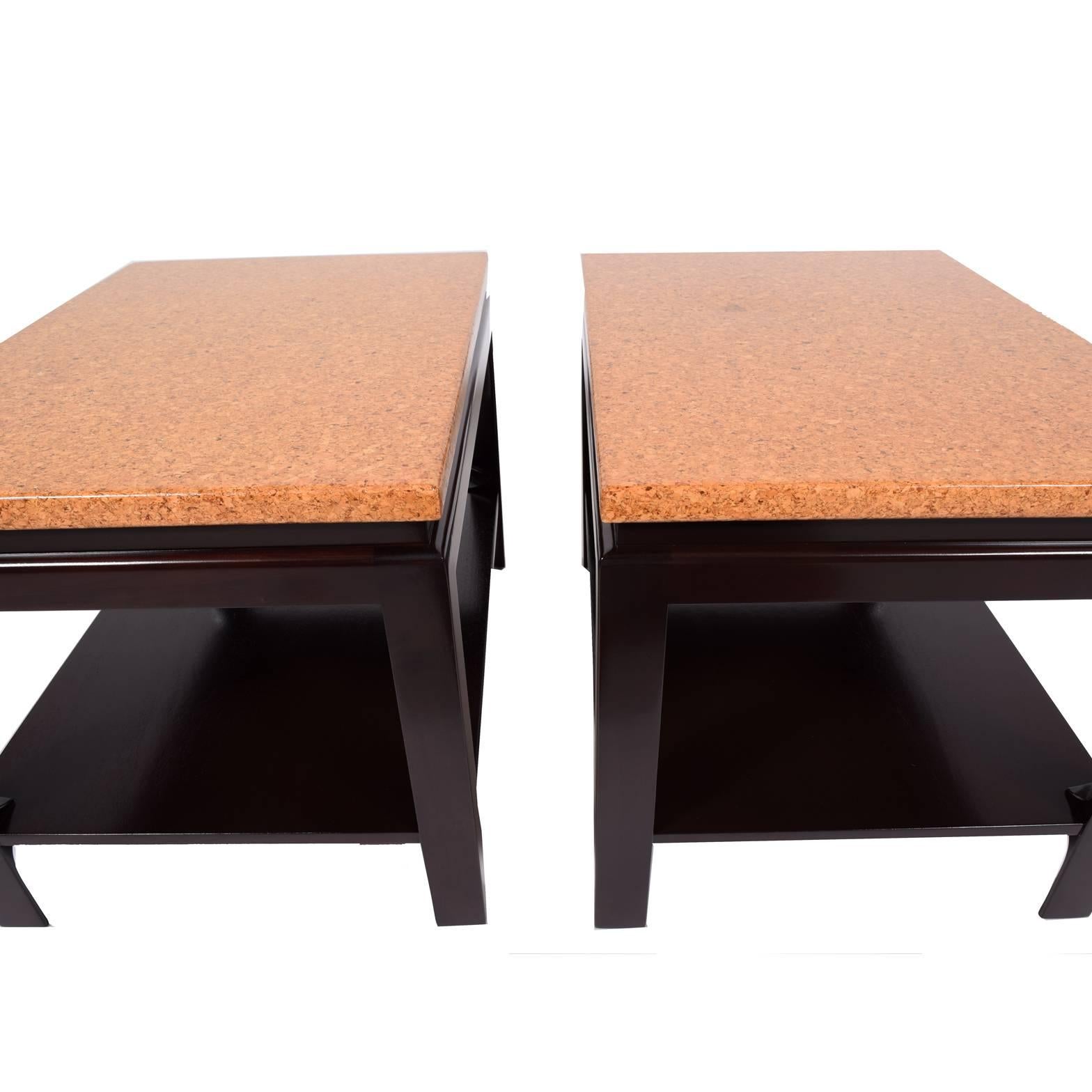 Pair of Side Tables by Paul Frankl for Johnson Furniture In Good Condition In Hudson, NY