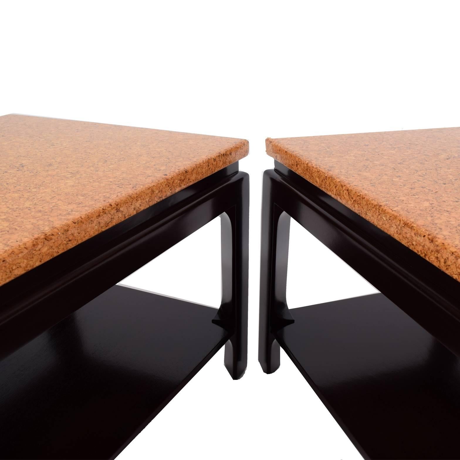 American Pair of Side Tables by Paul Frankl for Johnson Furniture