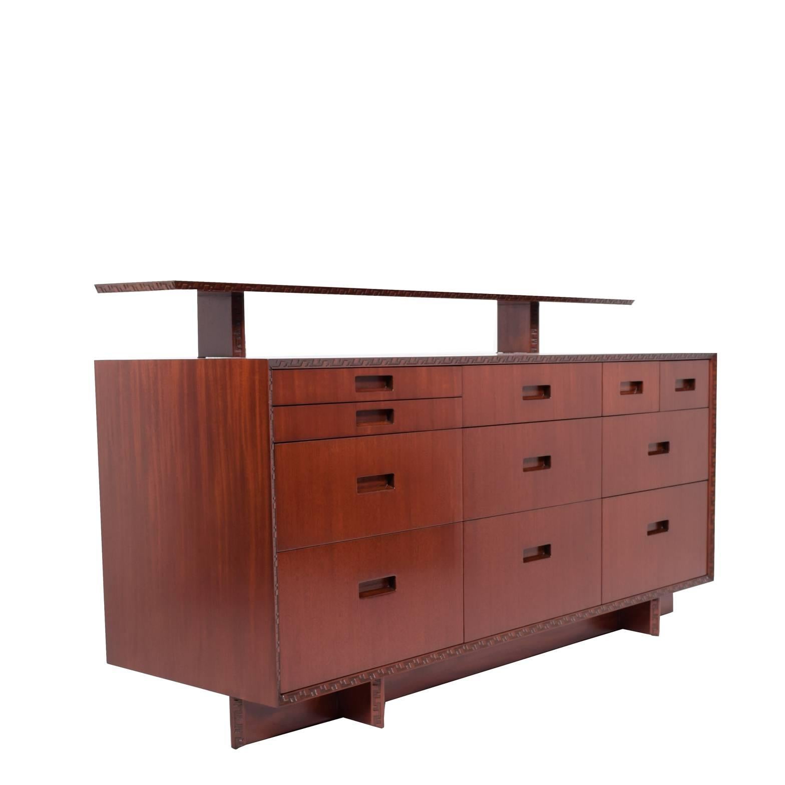 American Craftsman Chest of Drawers with Shelf by Frank Lloyd Wright