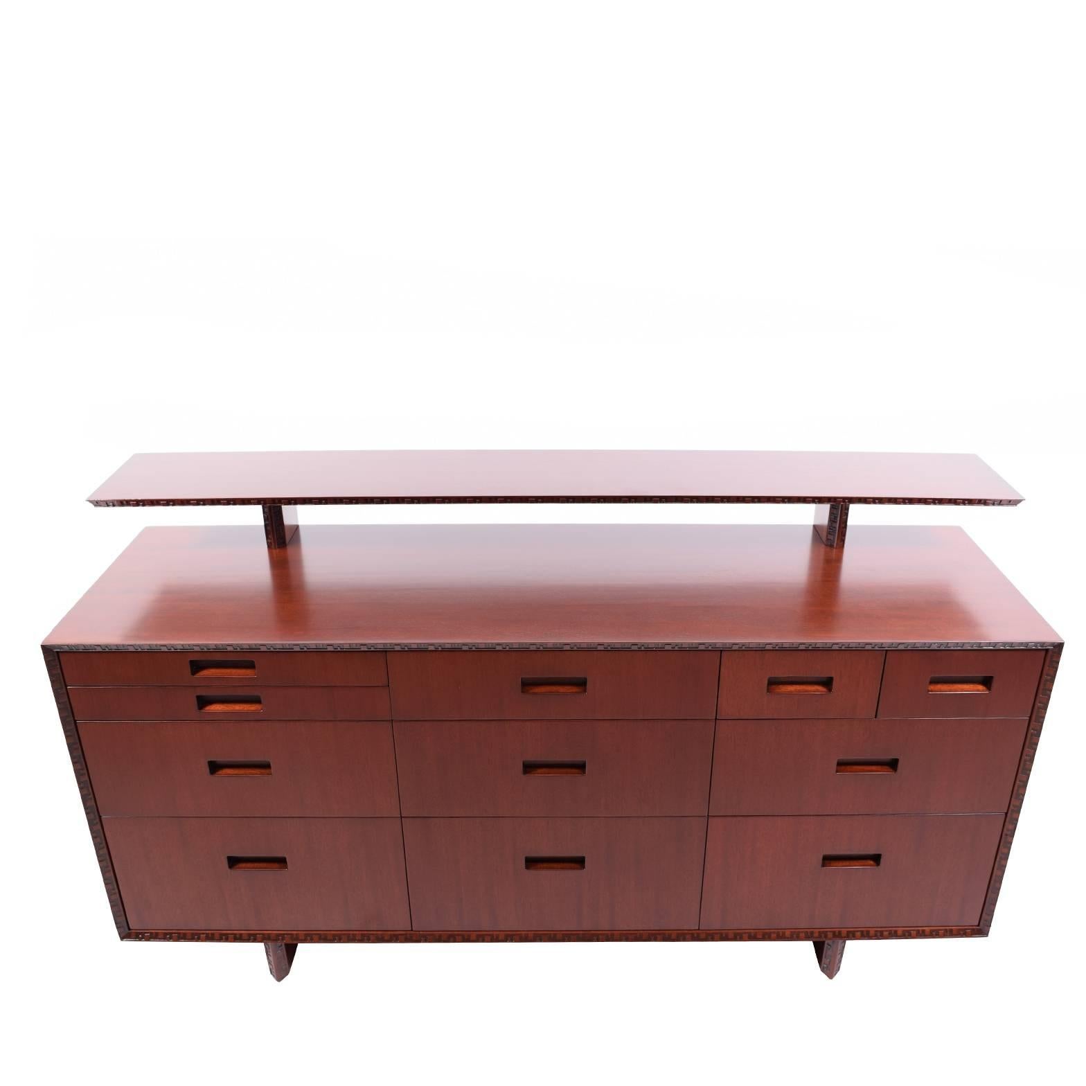 American Chest of Drawers with Shelf by Frank Lloyd Wright