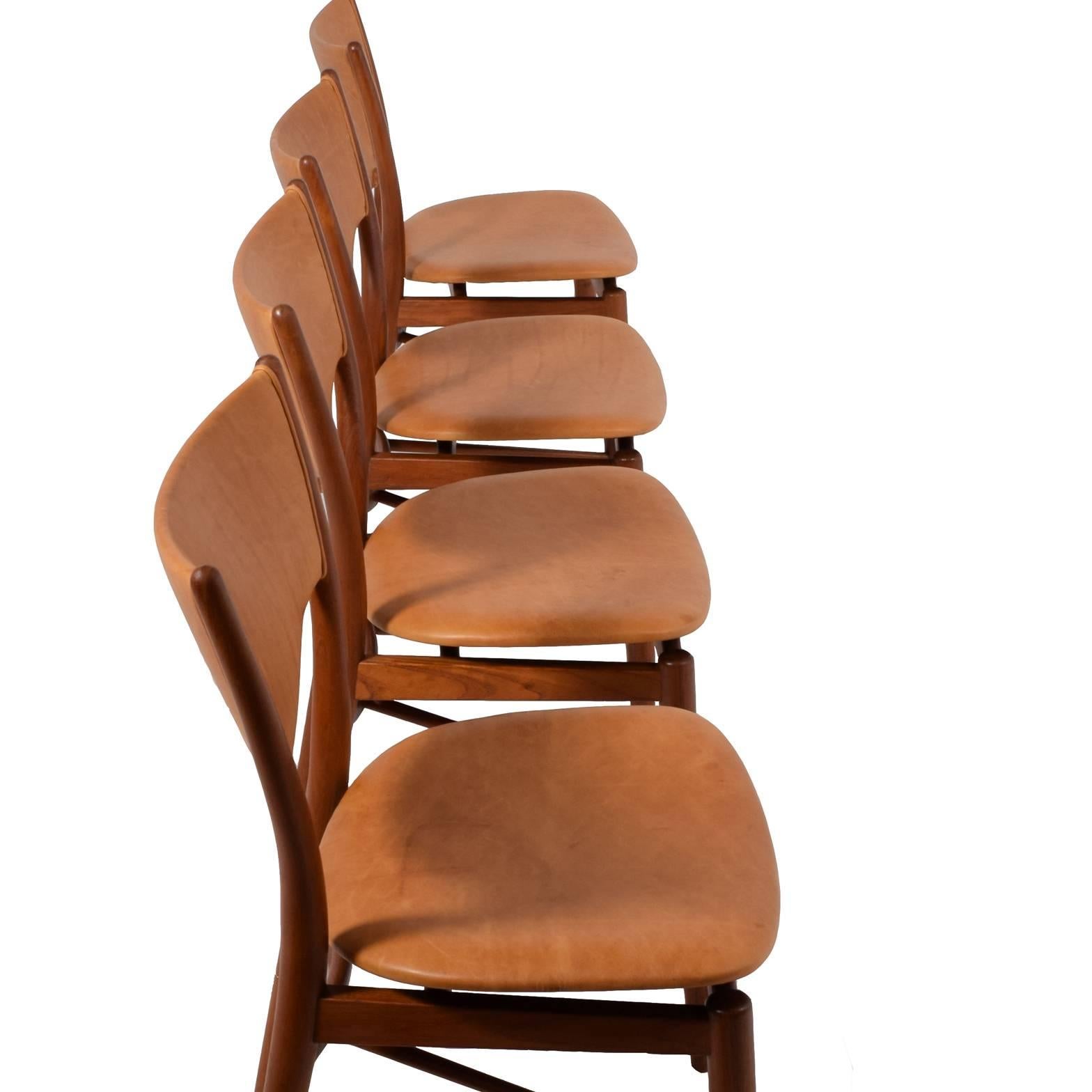 Four Finn Juhl Model BO-63 Side Chairs 2