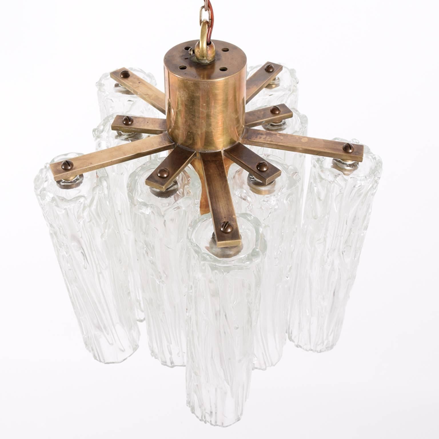 Italian 1940s Murano Chandelier Attributed to Barovier & Toso For Sale