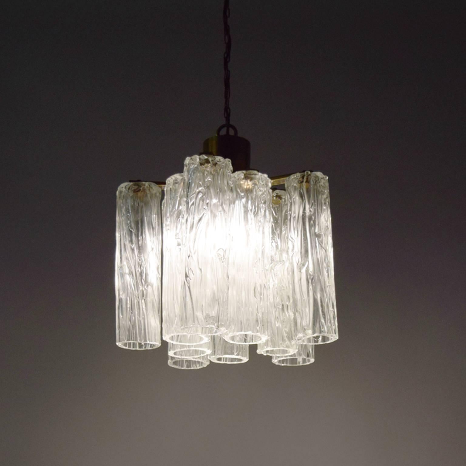 1940s Murano Chandelier Attributed to Barovier & Toso In Excellent Condition For Sale In Hudson, NY