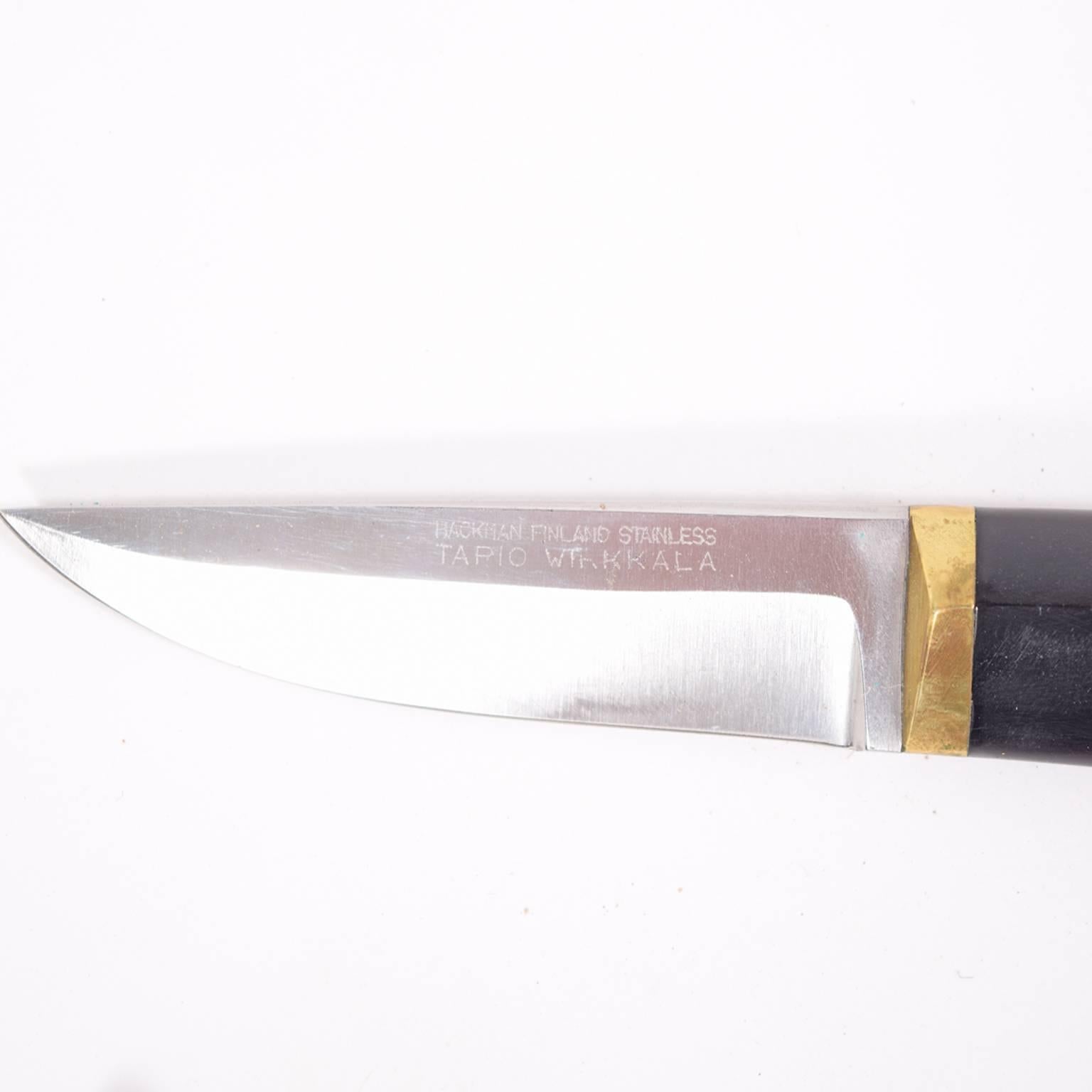 Scandinavian Modern Pair of Tapio Wirkkala 'Puukko' Knives Produced by Hackman