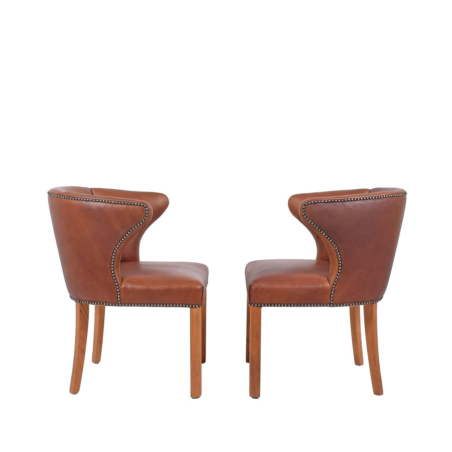 Danish 1940s Pair of Armchairs Attributed Frits Henningsen