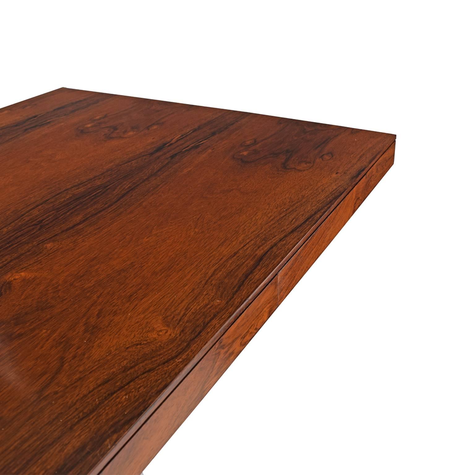 American Florence Knoll Rosewood Executive Table Desk for Knoll