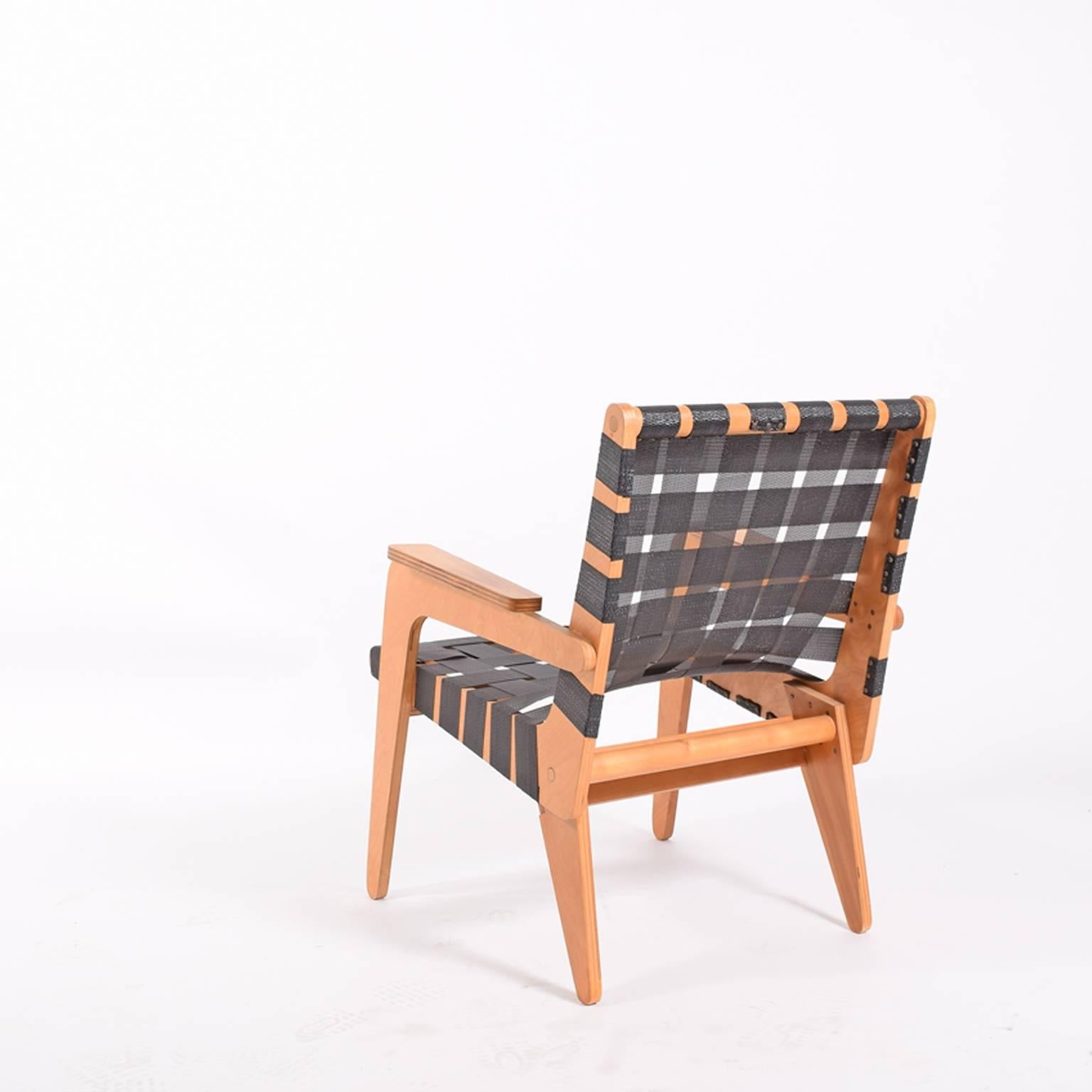 Modern 1940s Klaus Grabe Plywood Armchair For Sale