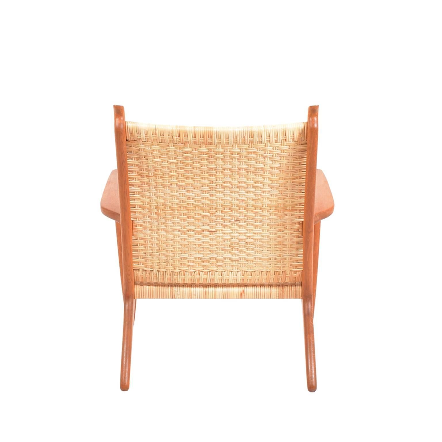 Scandinavian Modern Hans Wegner CH27 Lounge Chair for Carl Hansen