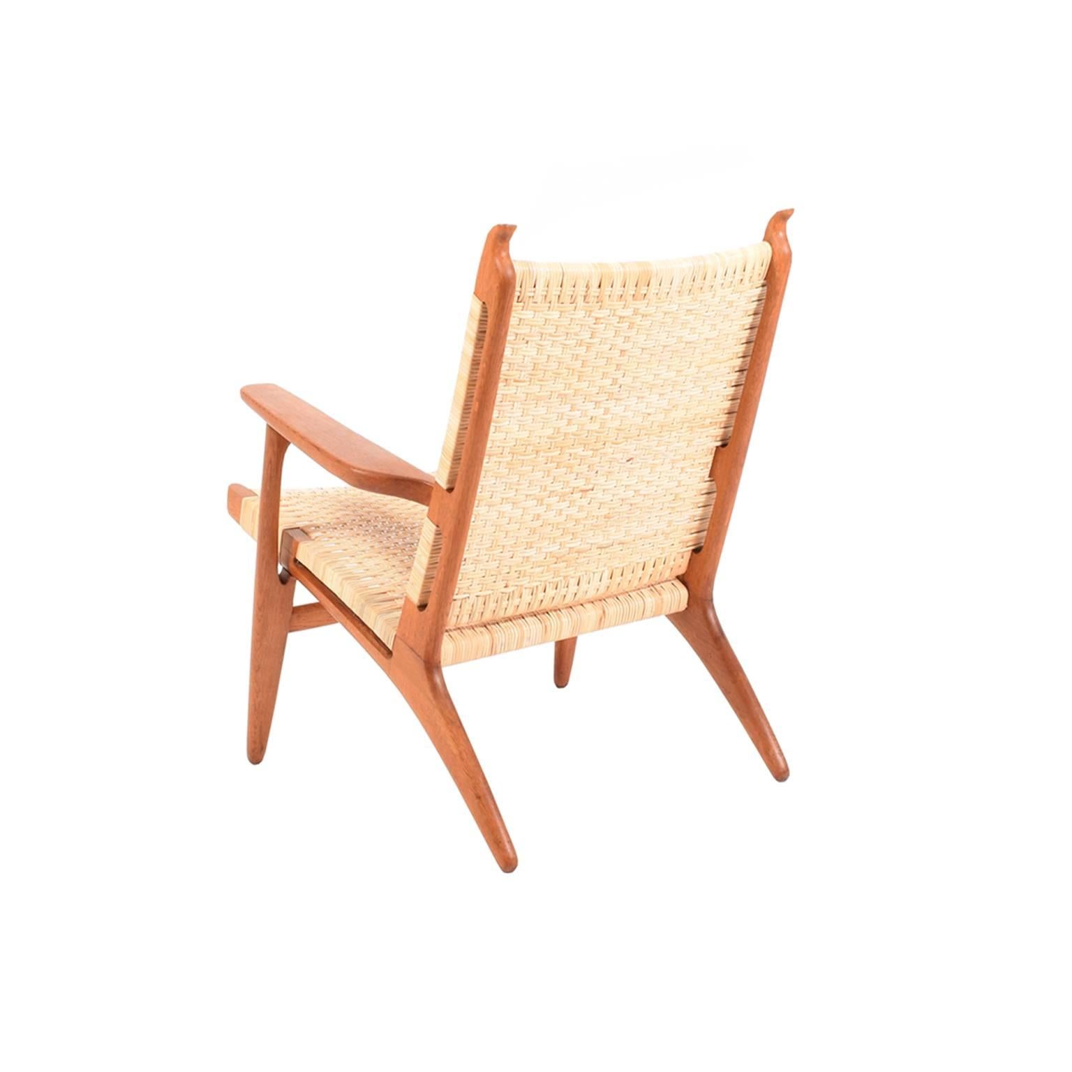 Hans Wegner CH27 Lounge Chair für Carl Hansen (Skandinavische Moderne)