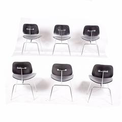 Six DCM Charles Eames for Herman Miller