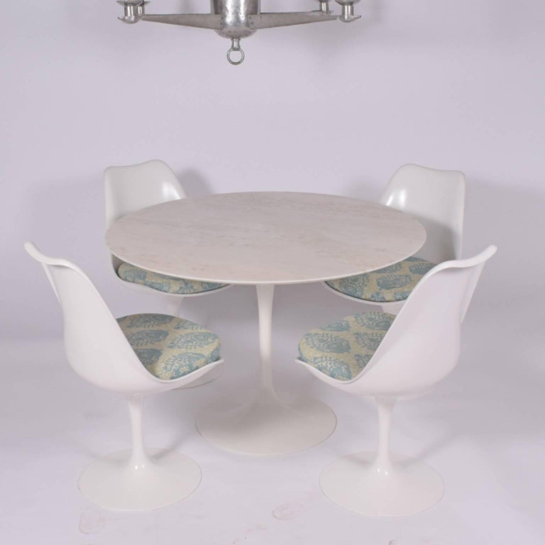 Tulip Table Marble Top by Earo Saarinen for Knoll at 1stDibs
