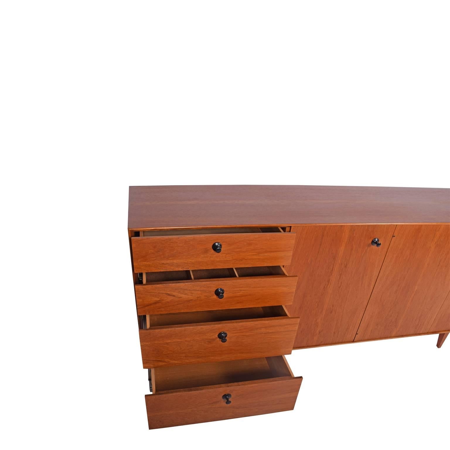 Mid-20th Century Teak Thin Edge Cabinet by George Nelson and Associates for Herman Miller