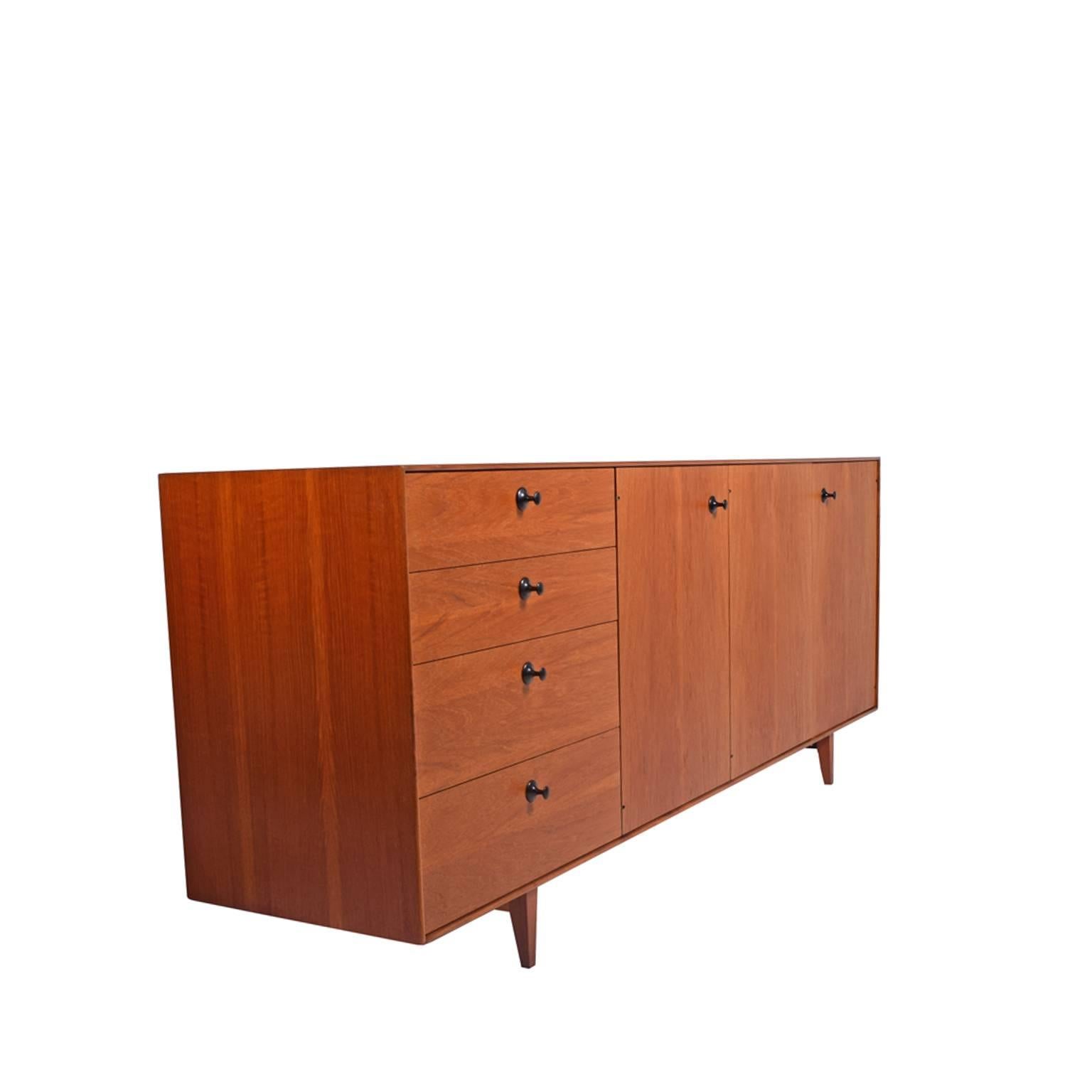 Mid-Century Modern Teak Thin Edge Cabinet by George Nelson and Associates for Herman Miller