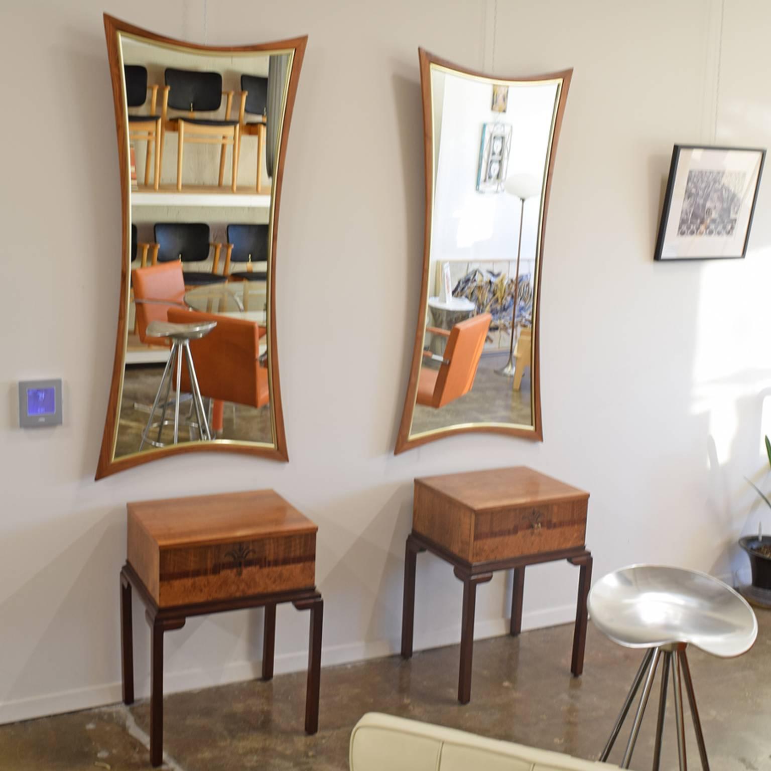 Mid-20th Century Pair of Mirrors by William Hinn for Urban Furniture