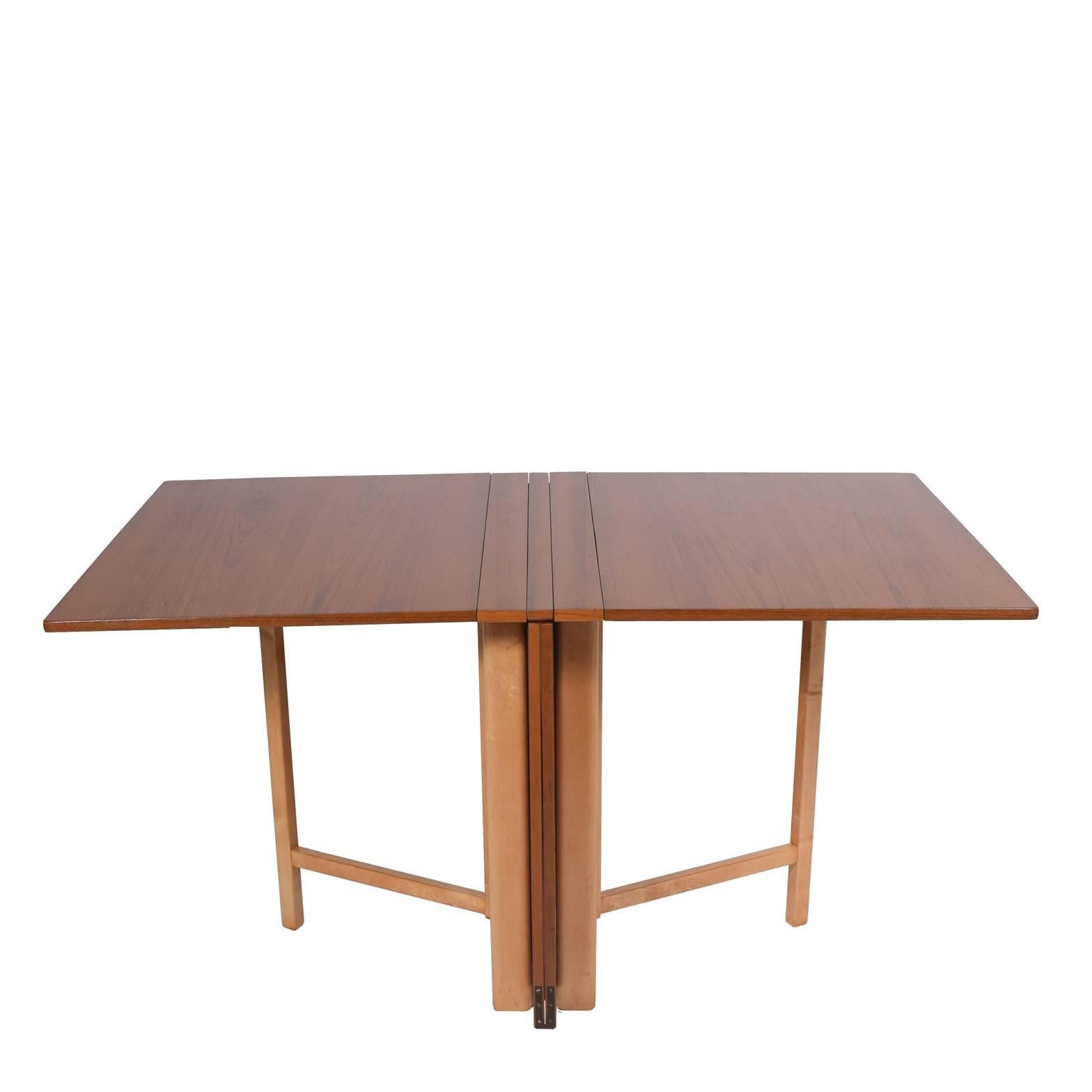 Signed Bruno Mathsson 'Maria' Expandable Dining Table for Karl Mathsson, 1961 3