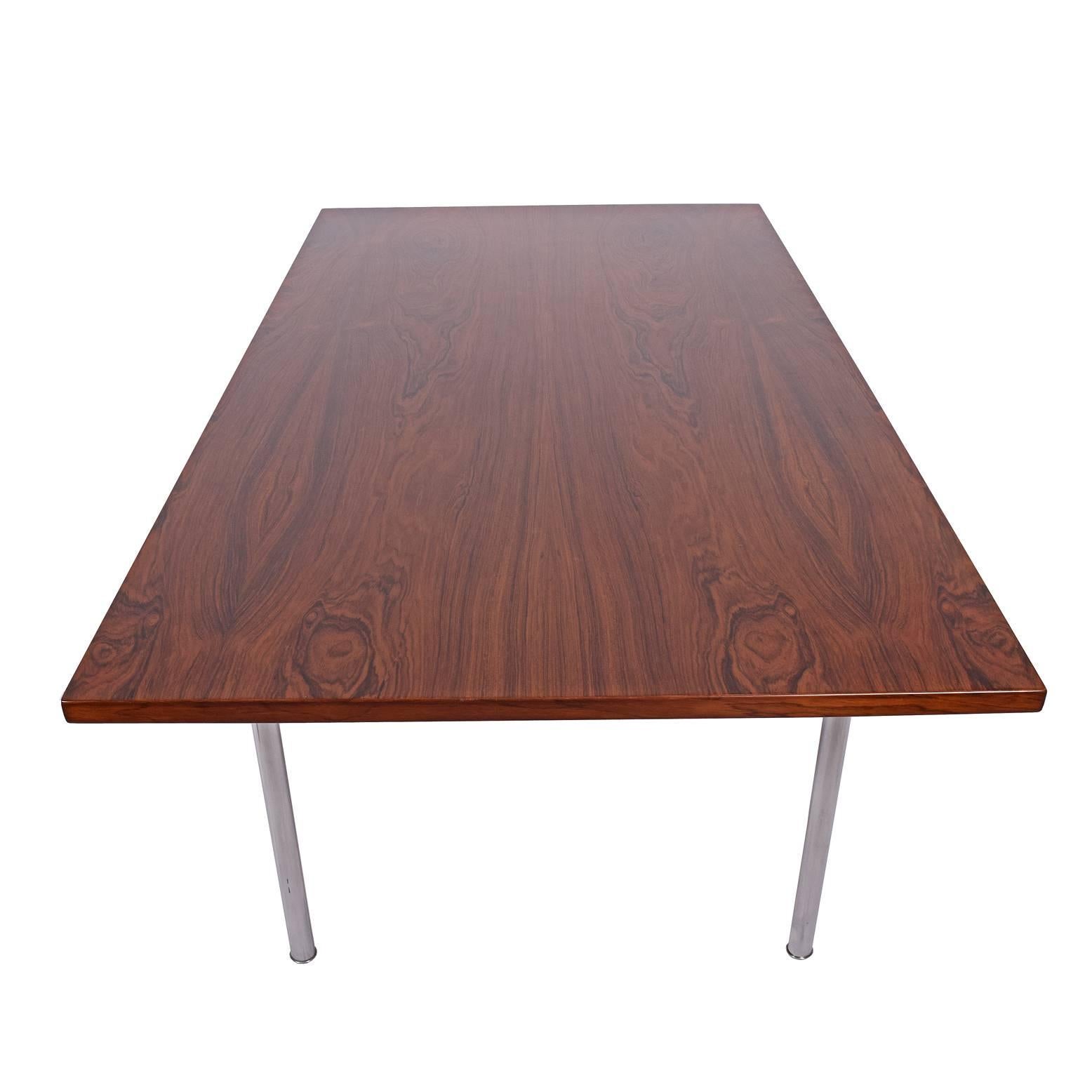 Working Dining Rosewood Table by Hans Wegner #AT-318 for Andreas Tuck In Good Condition For Sale In Hudson, NY