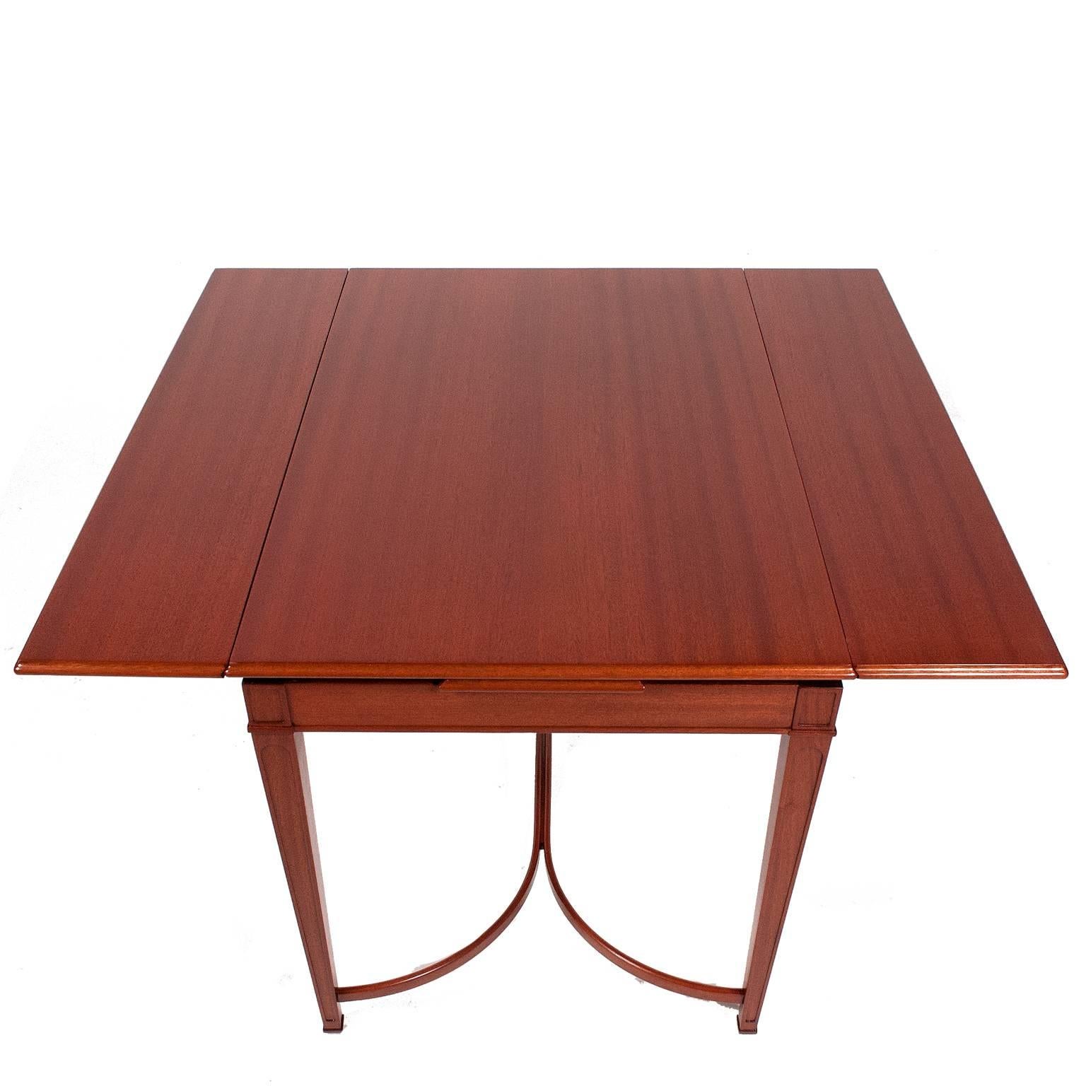 Frits Henningsen Occasional Table with Extensions In Excellent Condition In Hudson, NY