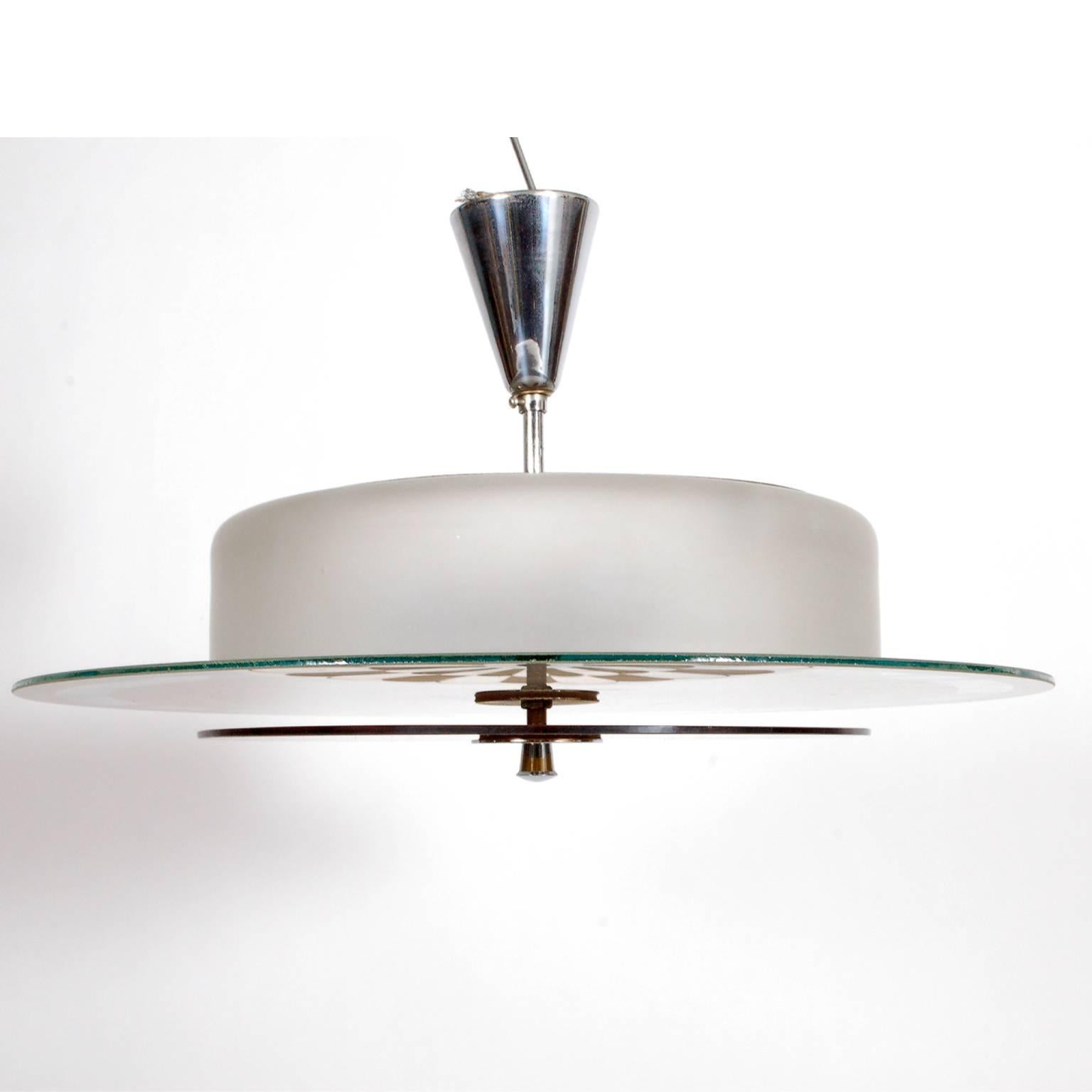1930s Finnish Ceiling Lamp In Excellent Condition In Hudson, NY